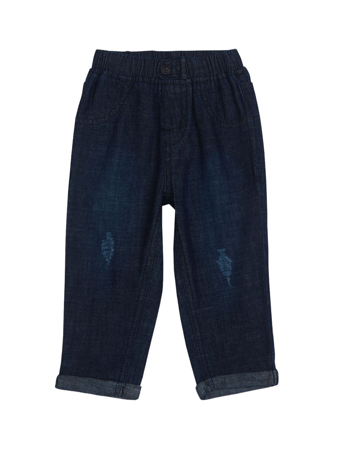 

GJ baby Boys Slim Fit Low Distress Jeans, Navy blue