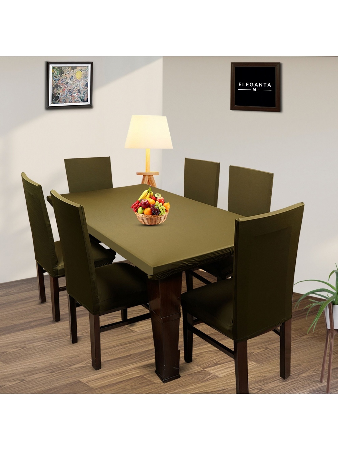 Eleganta Green Anti-Slip 6-Seater Table Cover