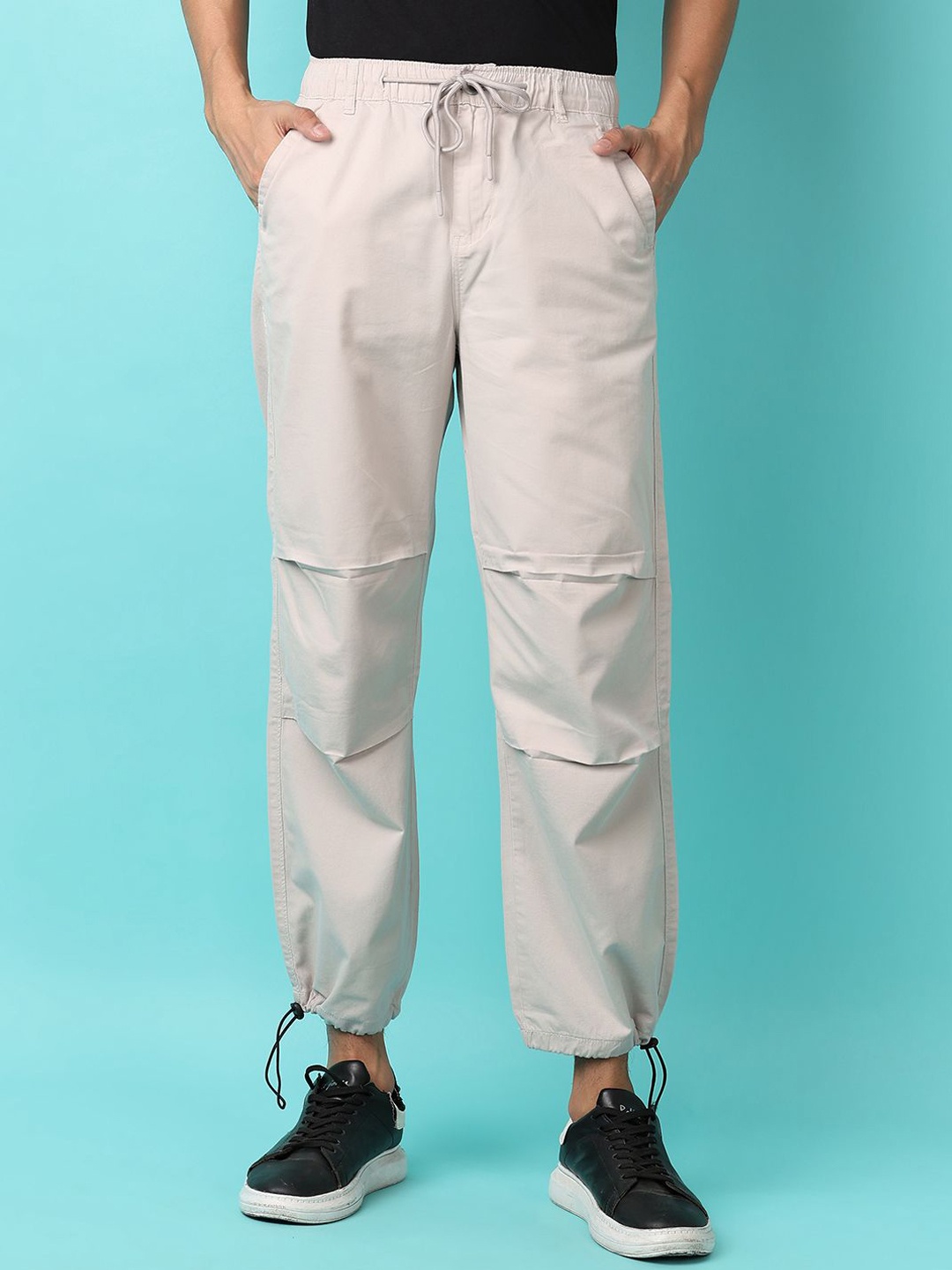 

V-Mart Men Joggers Trousers, Grey