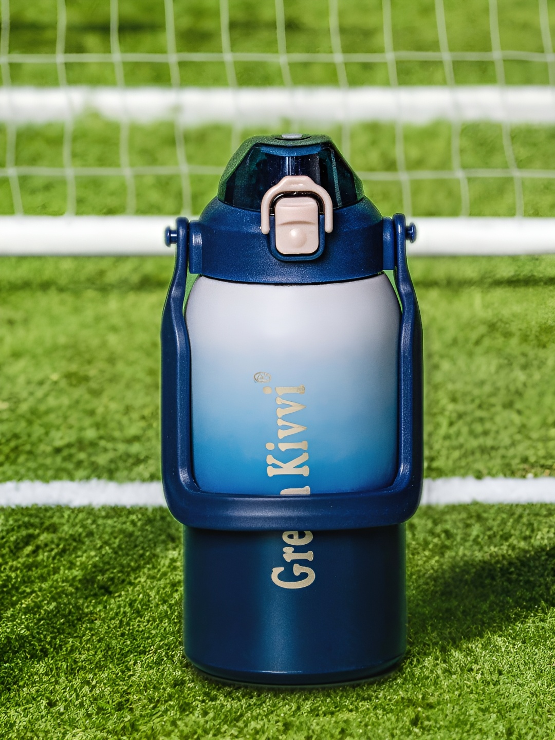 

GOODHOMES Blue Single Stainless Steel Solid Double Wall Vacuum Water Bottle