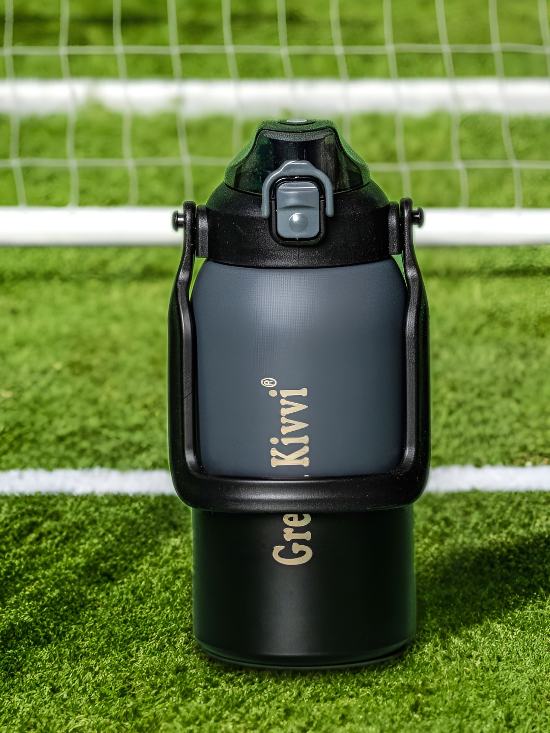 

GOODHOMES Black & Grey Single Stainless Steel Solid Double Wall Vacuum Water Bottle
