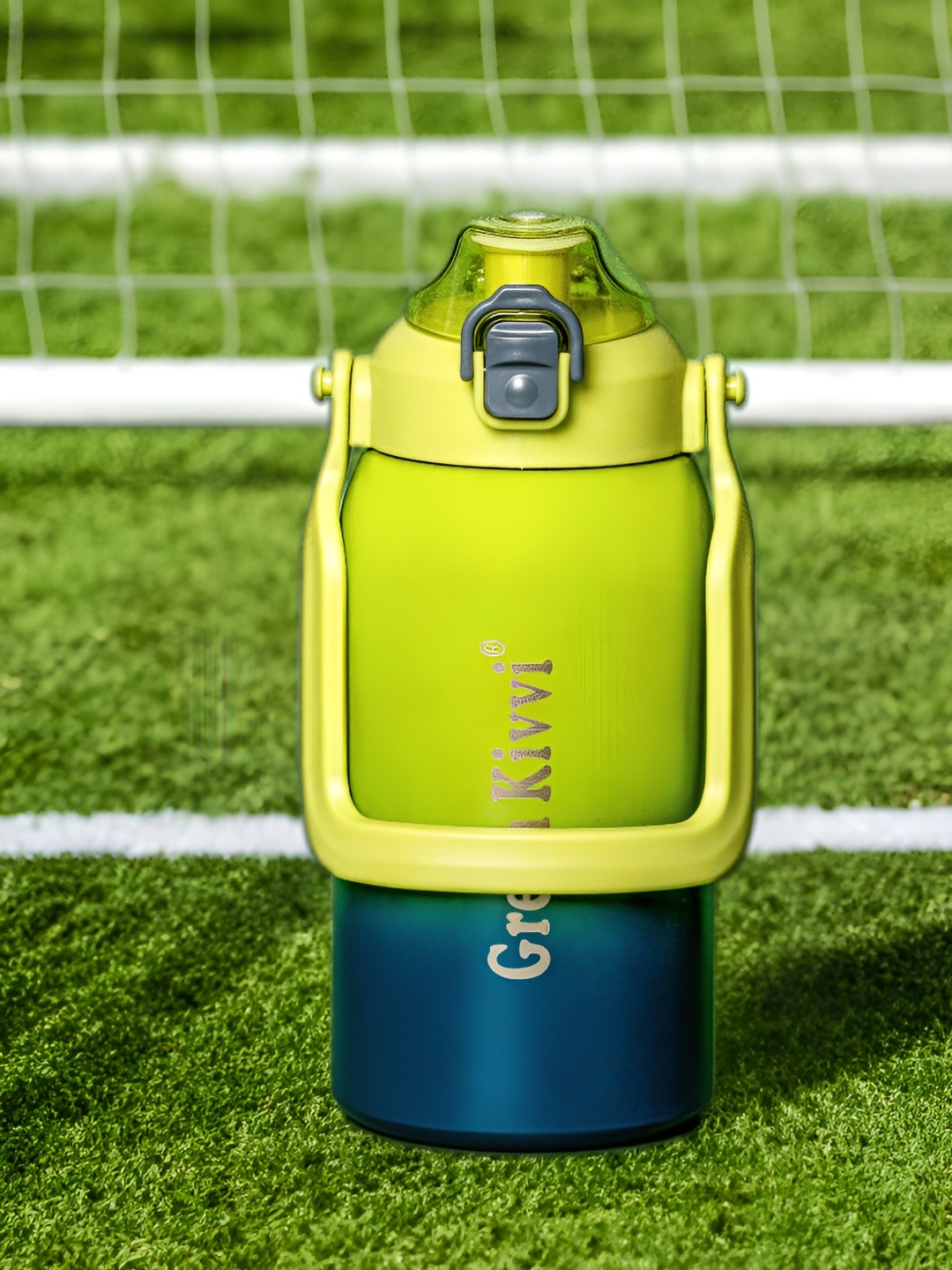 

GOODHOMES Green & Blue Single Stainless Steel Colourblocked Double Wall Vacuum Water Bottle