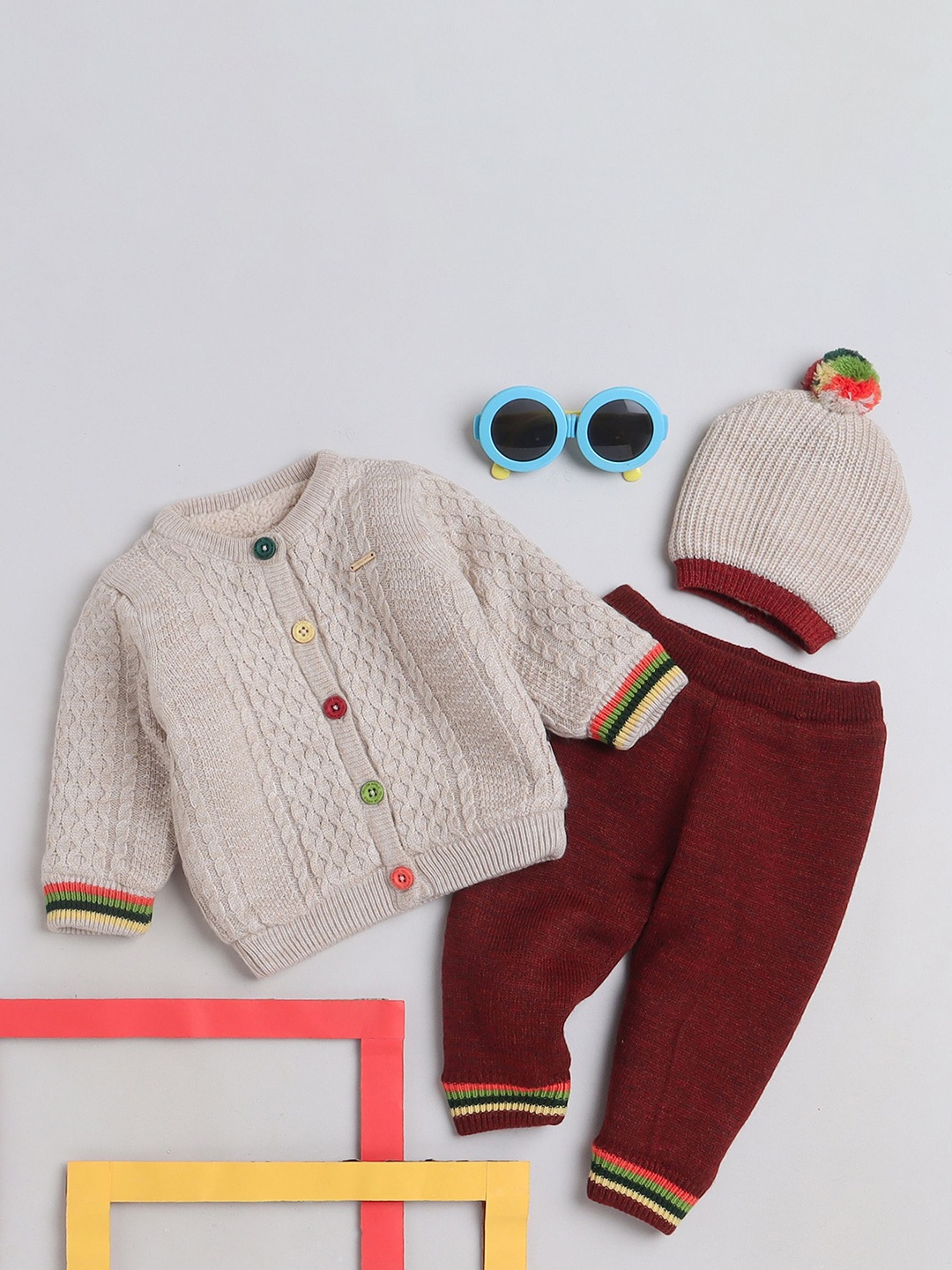 

Yellow Apple Infants Thermal Set, Beige