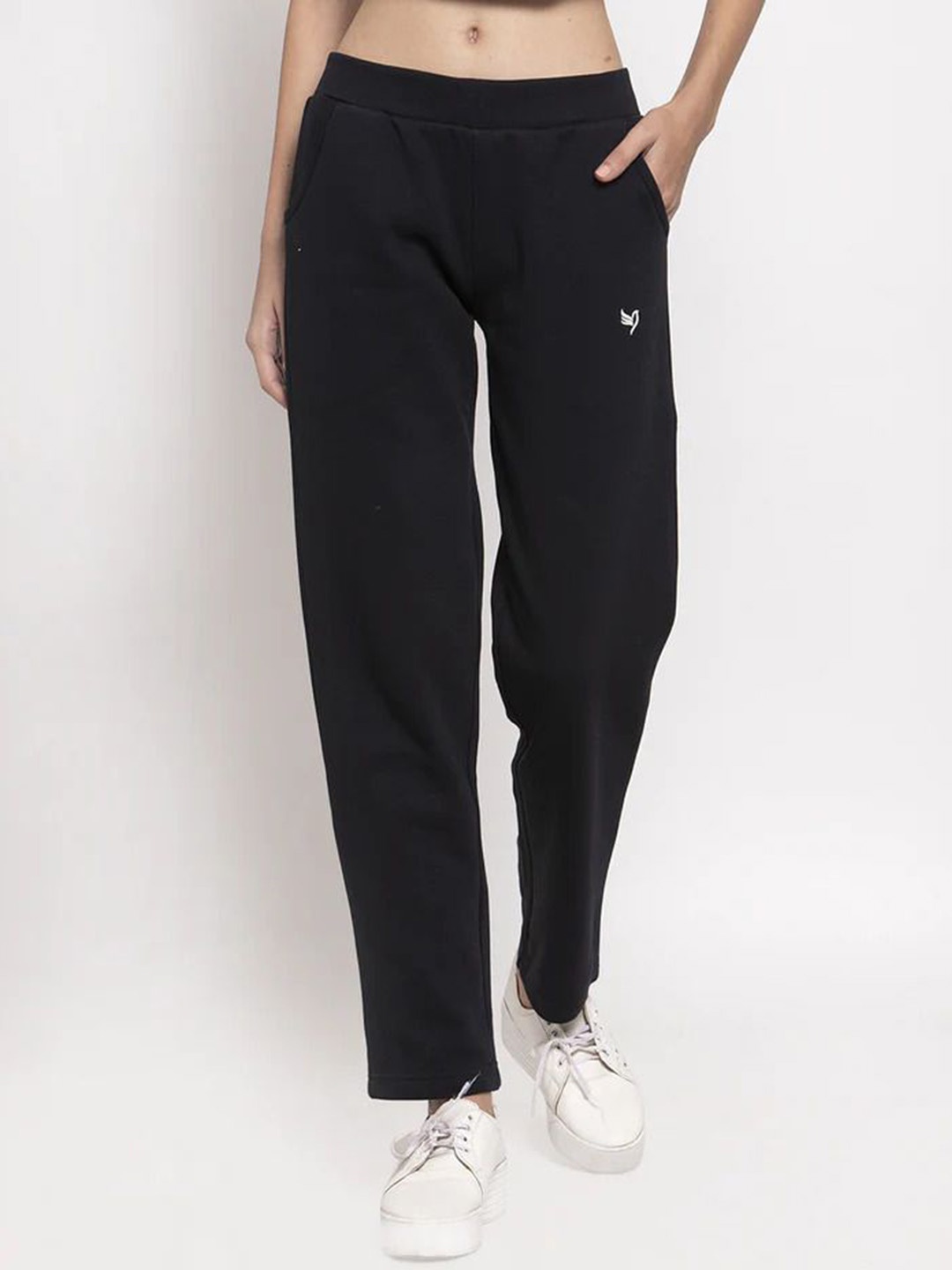 

Global Republic Women Relaxed Straight Leg Wrinkle Free Trousers, Navy blue