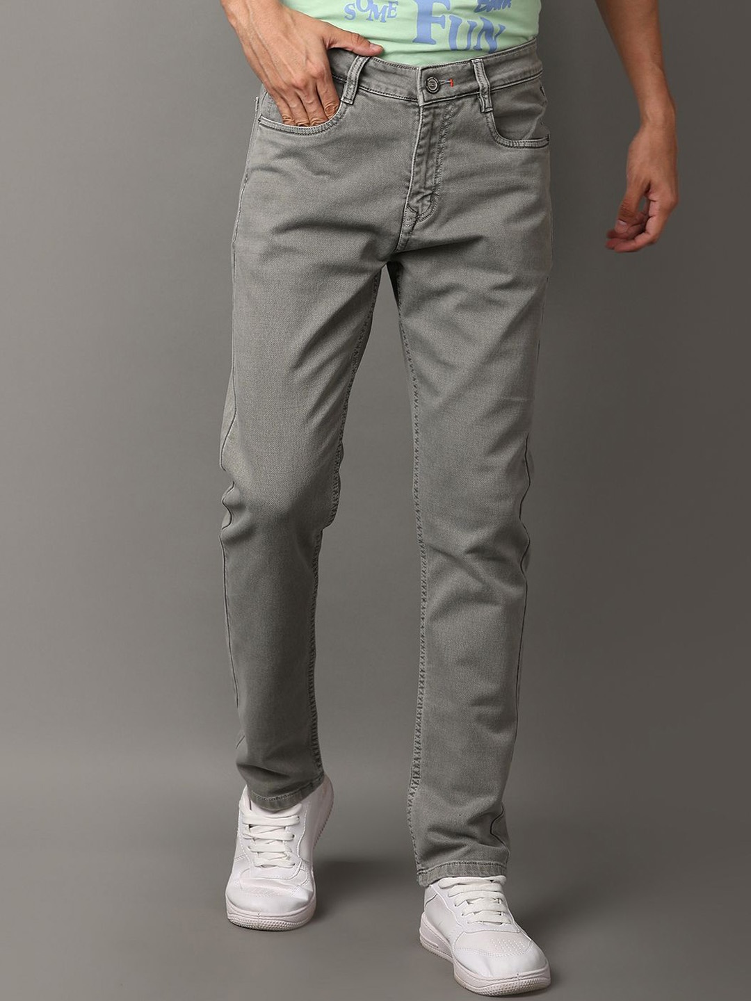 

V-Mart Men Slim Fit Jeans, Grey