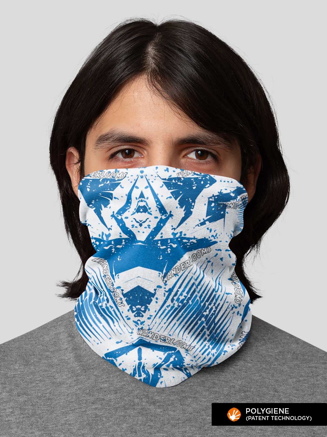 

WANDERLOOMS Unisex Bandana Headband, Blue