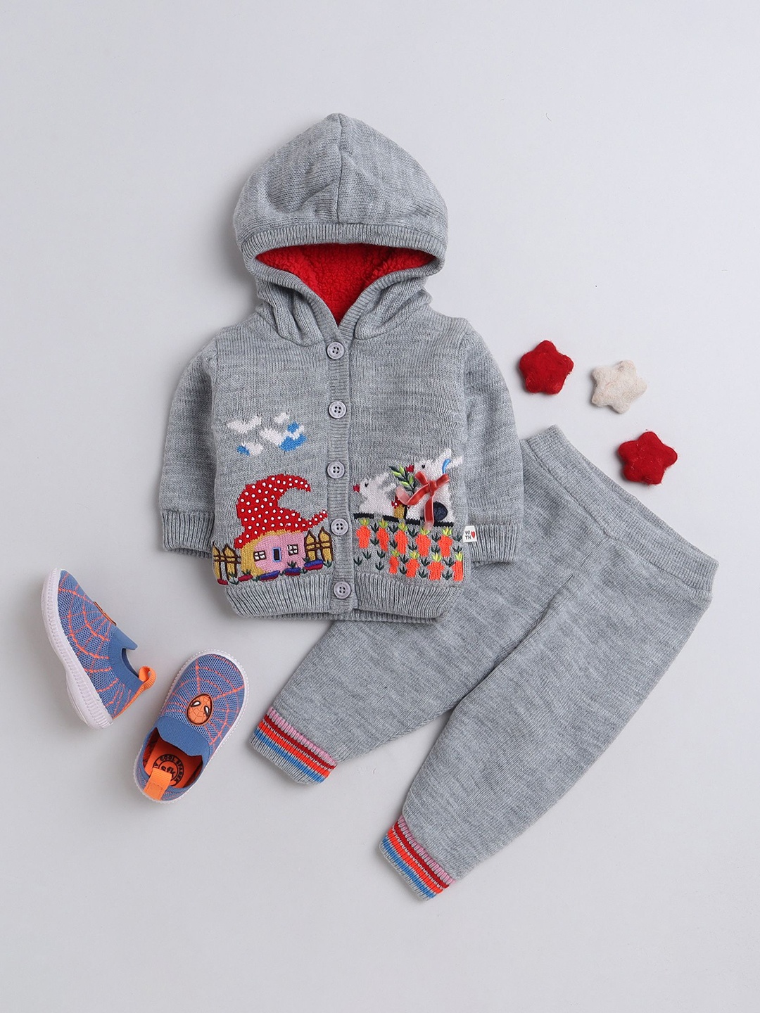 

Yellow Apple Infants Thermal Set, Grey