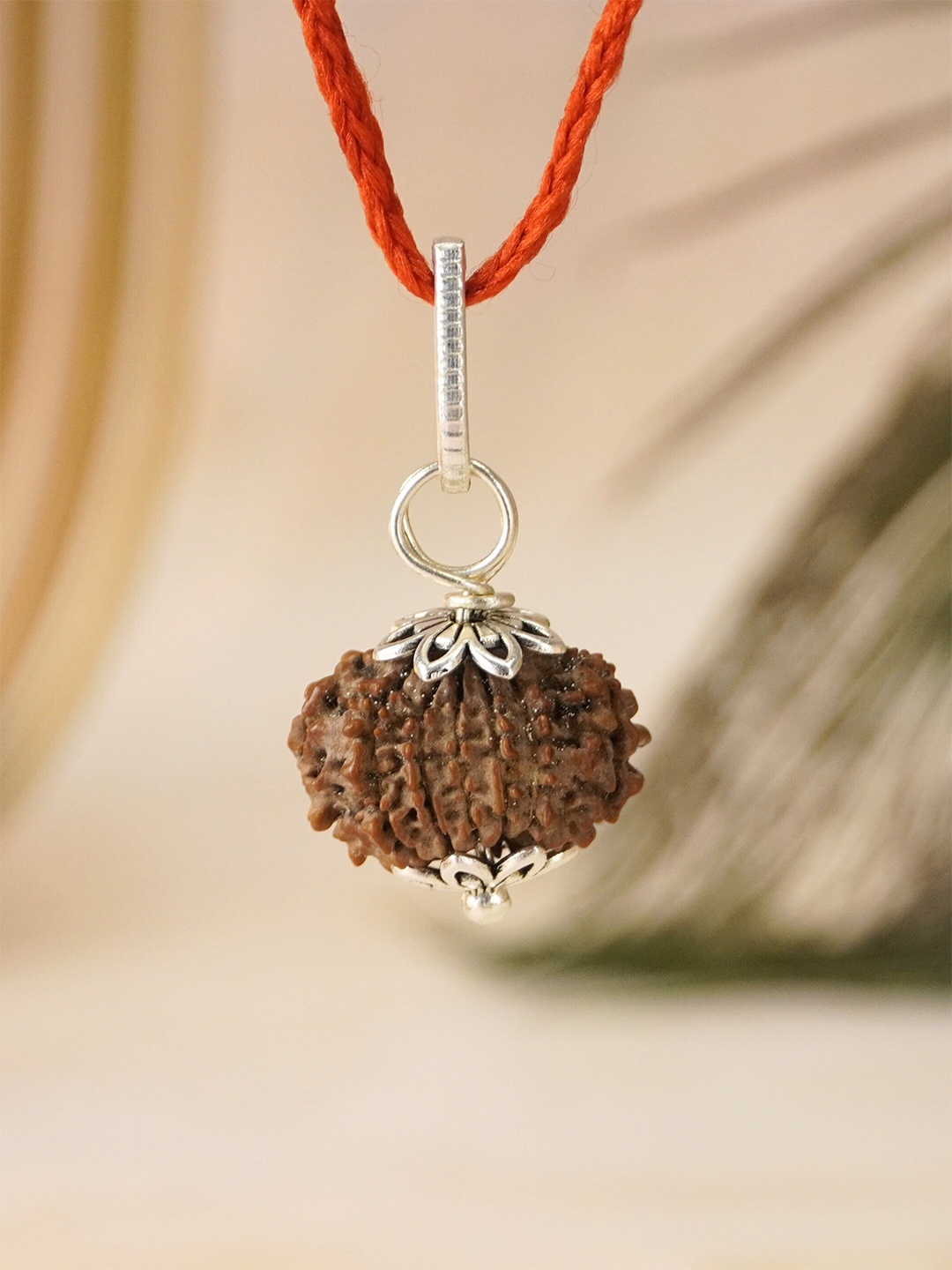 

Japam 9 Mukhi Nepali Rudraksha - Nau Mukhi, Brown