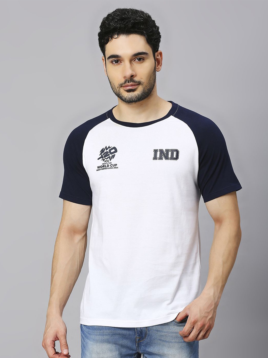 

FanCode ICC Men's T20 WC-24 Men Typography Printed Round Neck T-shirt, White