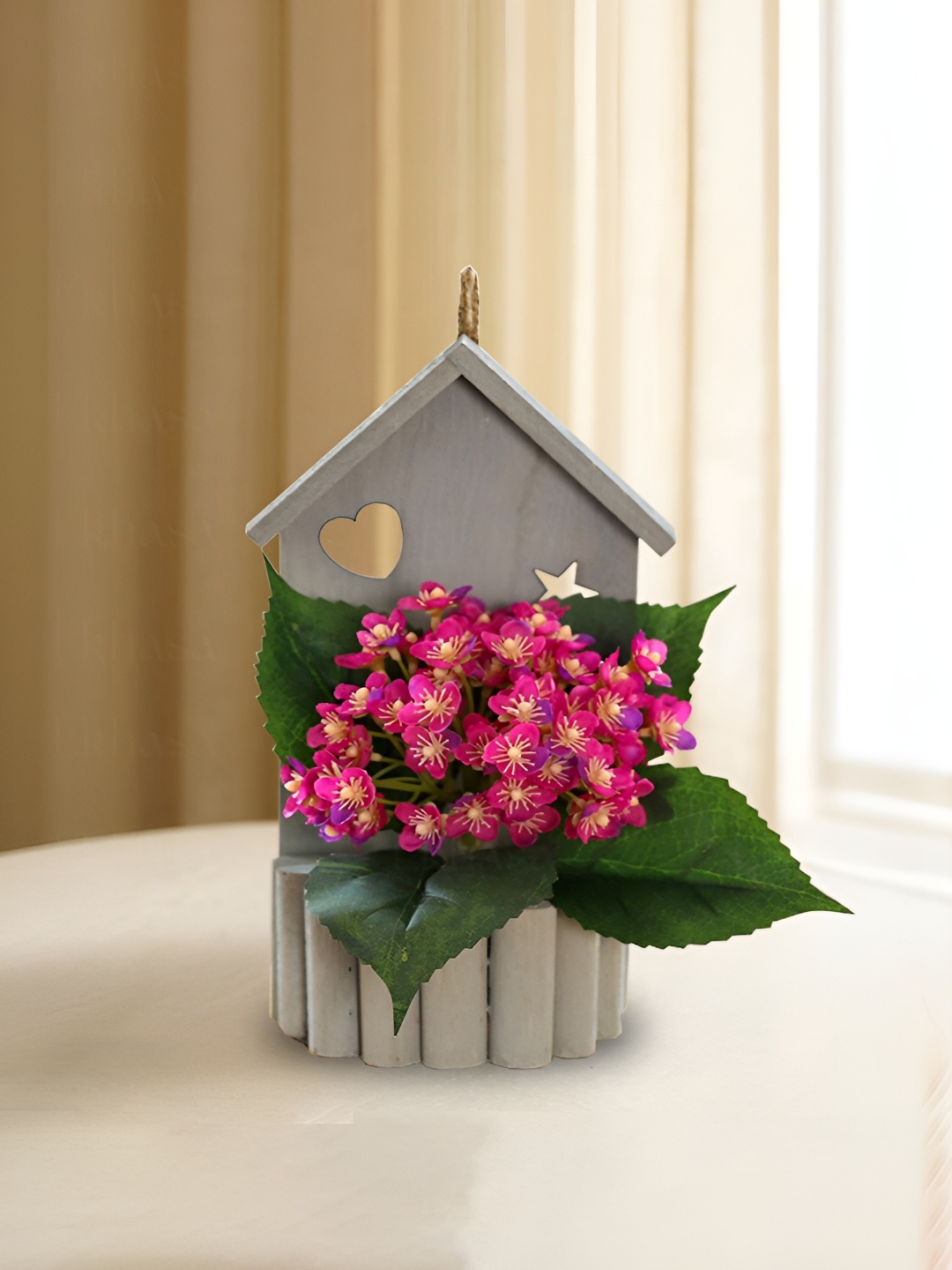 

Ekhasa Pink 1 Pieces Hanging Artificial Flower With Pot