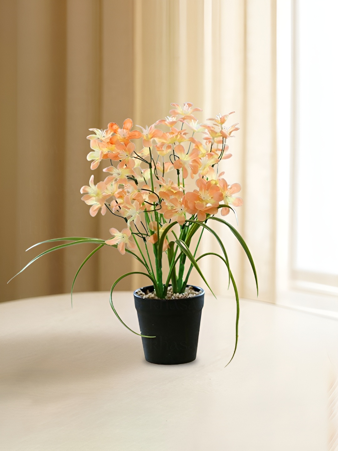 

Ekhasa Orange 1 Pieces Artificial Flower With Pot