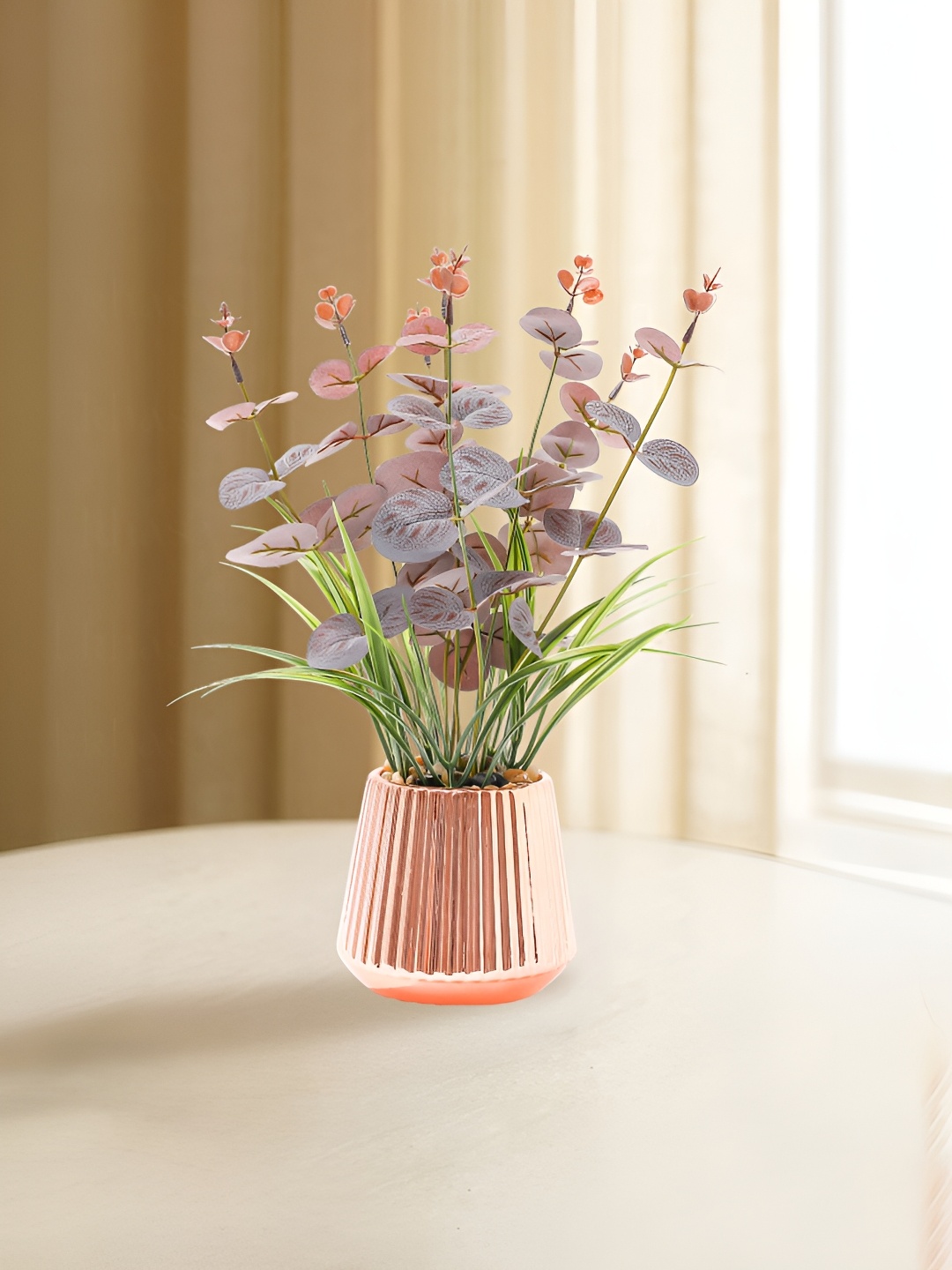 

Ekhasa Green 1 Pieces Holly Artificial Plant With Pot