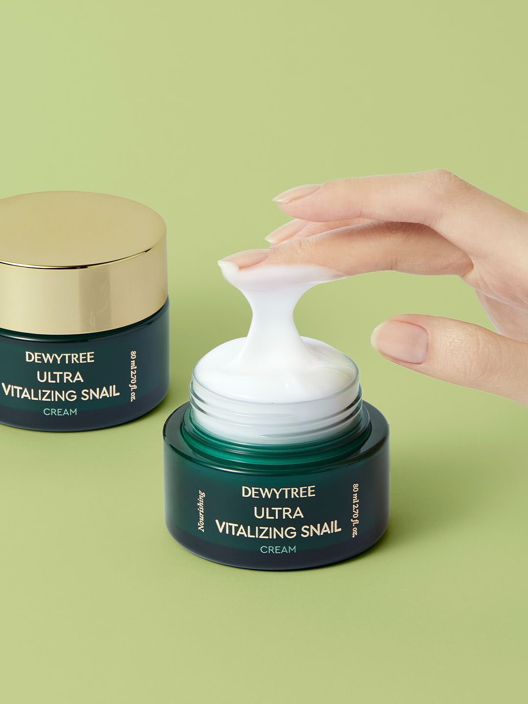 

Dewytree Ultra Vitalizing Snail Cream with Birch Sap & Ceramide - 80 ml, Green