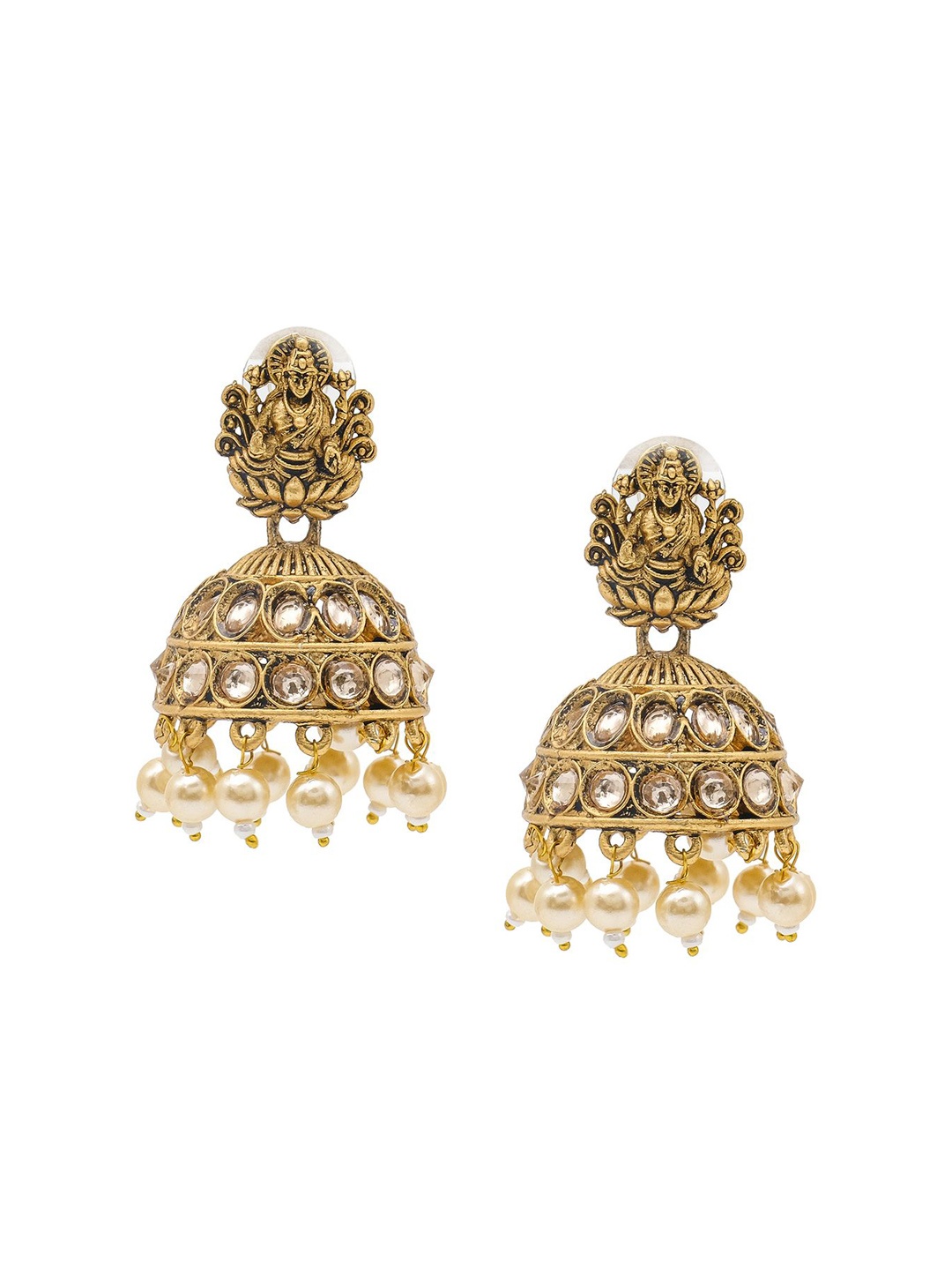 

Shining Jewel - By Shivansh Women Contemporary Jhumkas Earrings, Gold