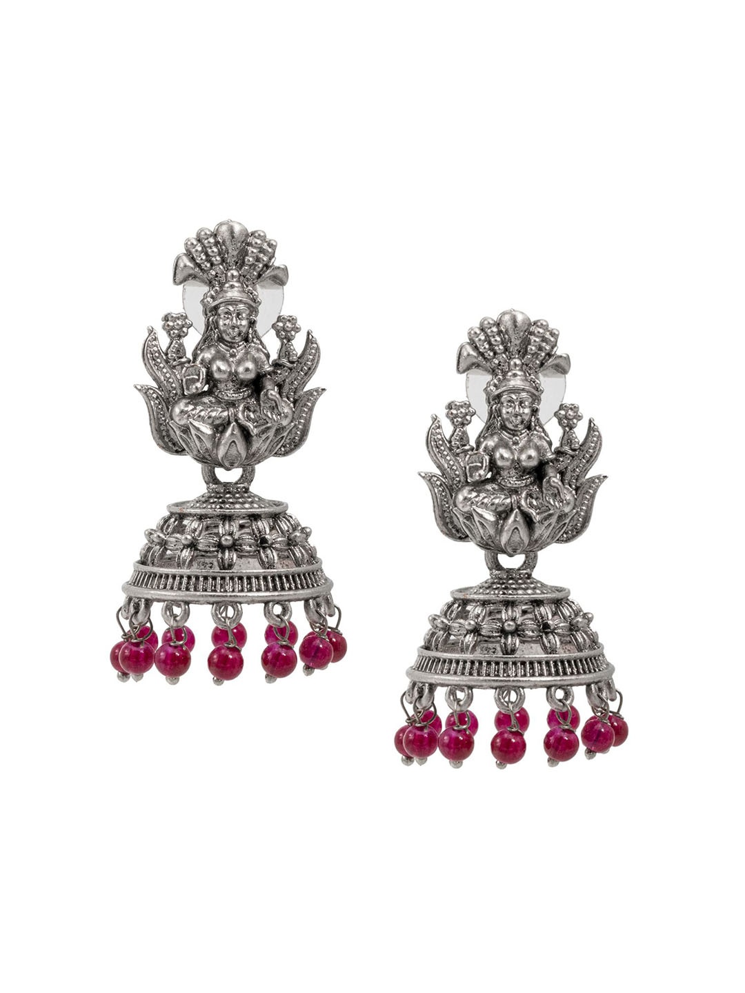 

Shining Jewel - By Shivansh Women Contemporary Jhumkas Earrings, Grey