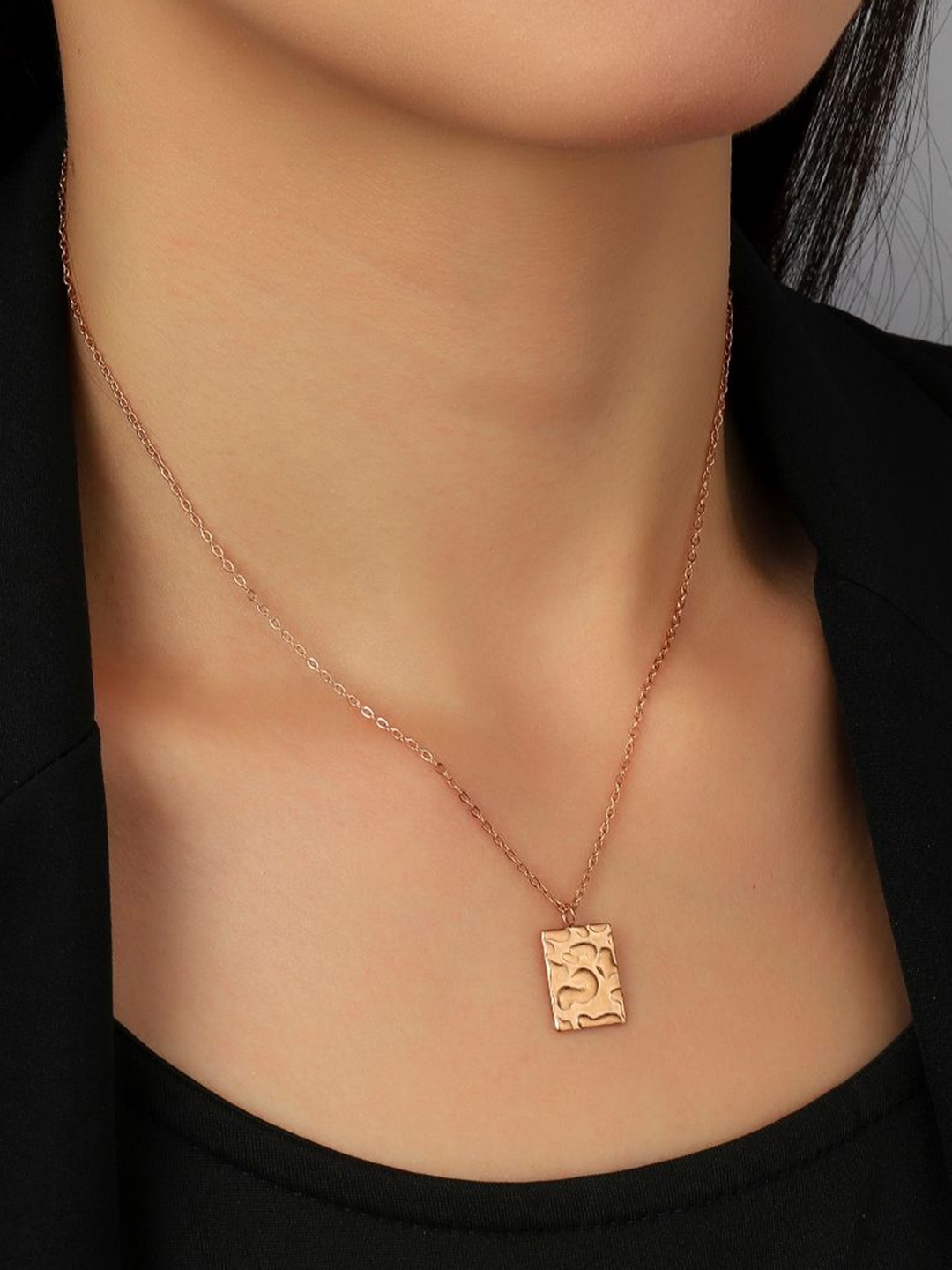 

SALTY Stainless Steel Legacy Locket Pendant With Chain, Rose gold