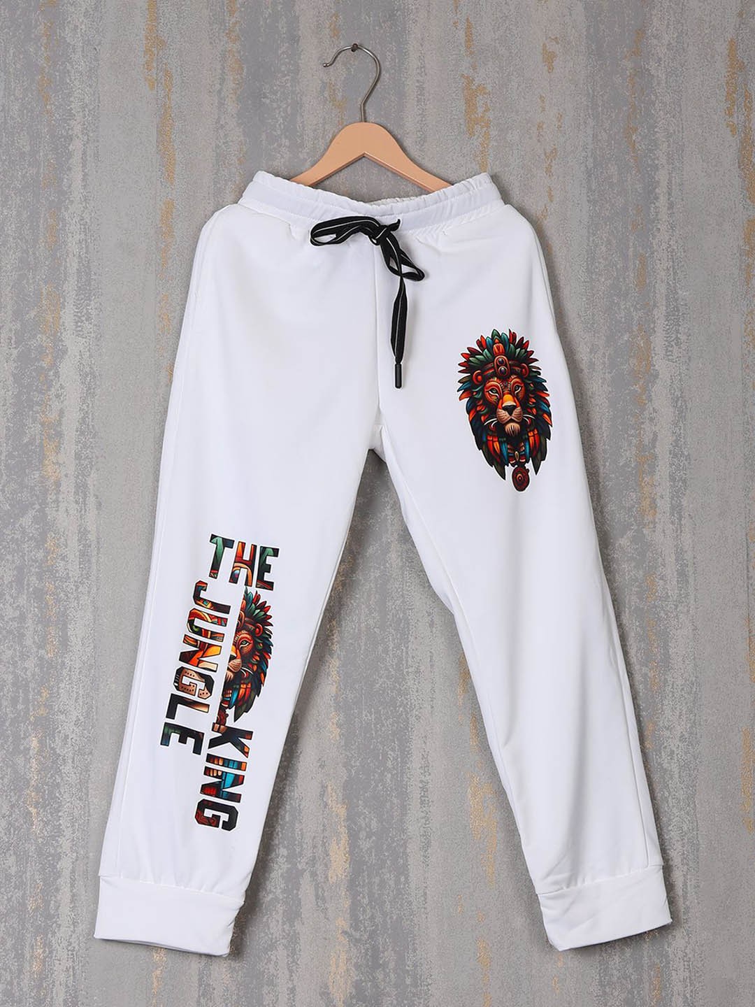 

CHUNMUN Boys Printed Joggers, White