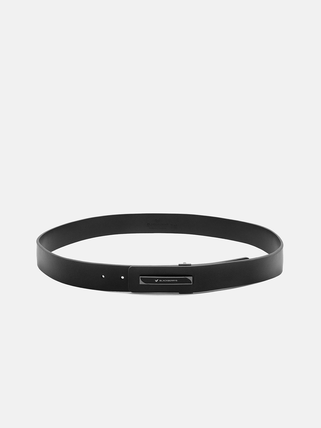 

Blackberrys Men Textured Leather Formal Belt, Black
