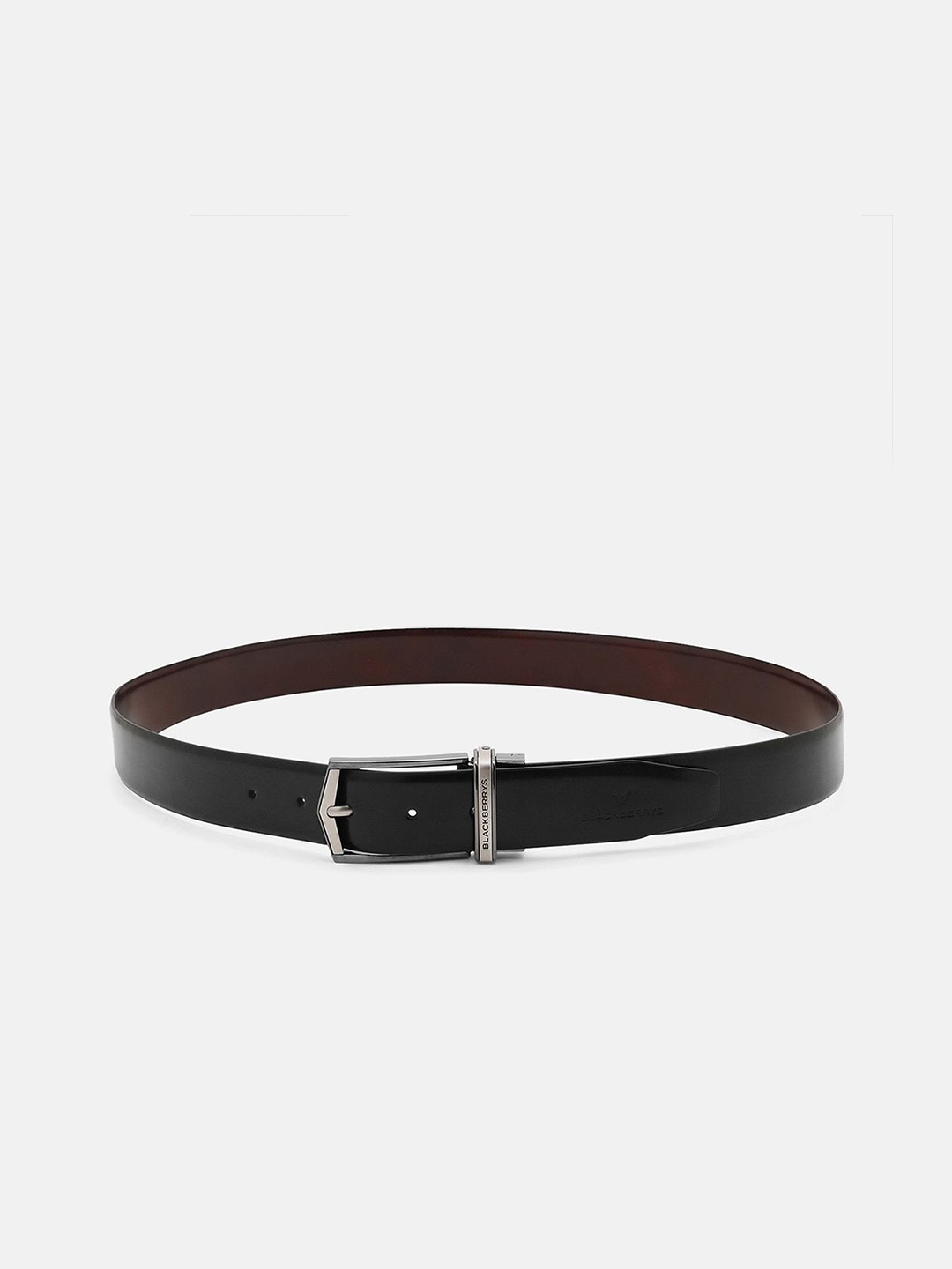 

Blackberrys Men Leather Reversible Formal Belt, Black