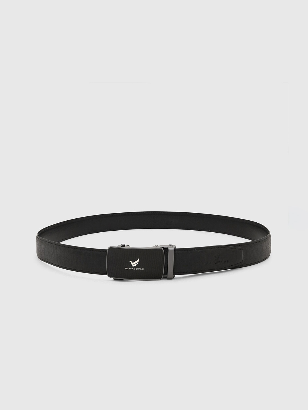 

Blackberrys Men Textured Leather Formal Belt, Black