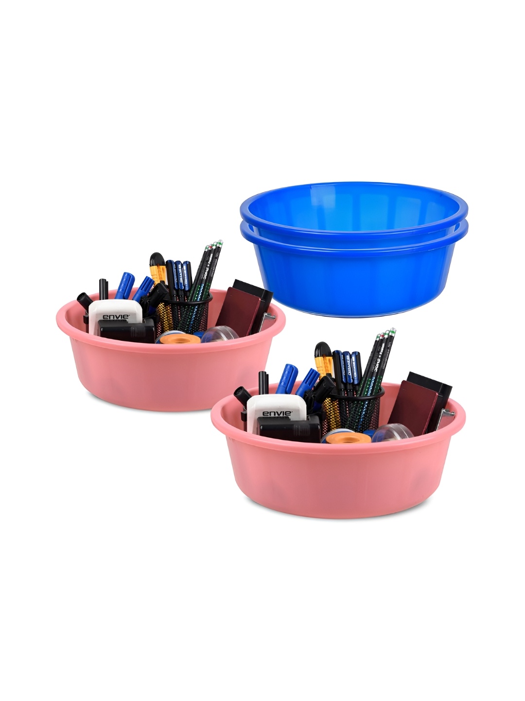 

Kuber Industries Blue Set of 4 Regular Desk Organiser