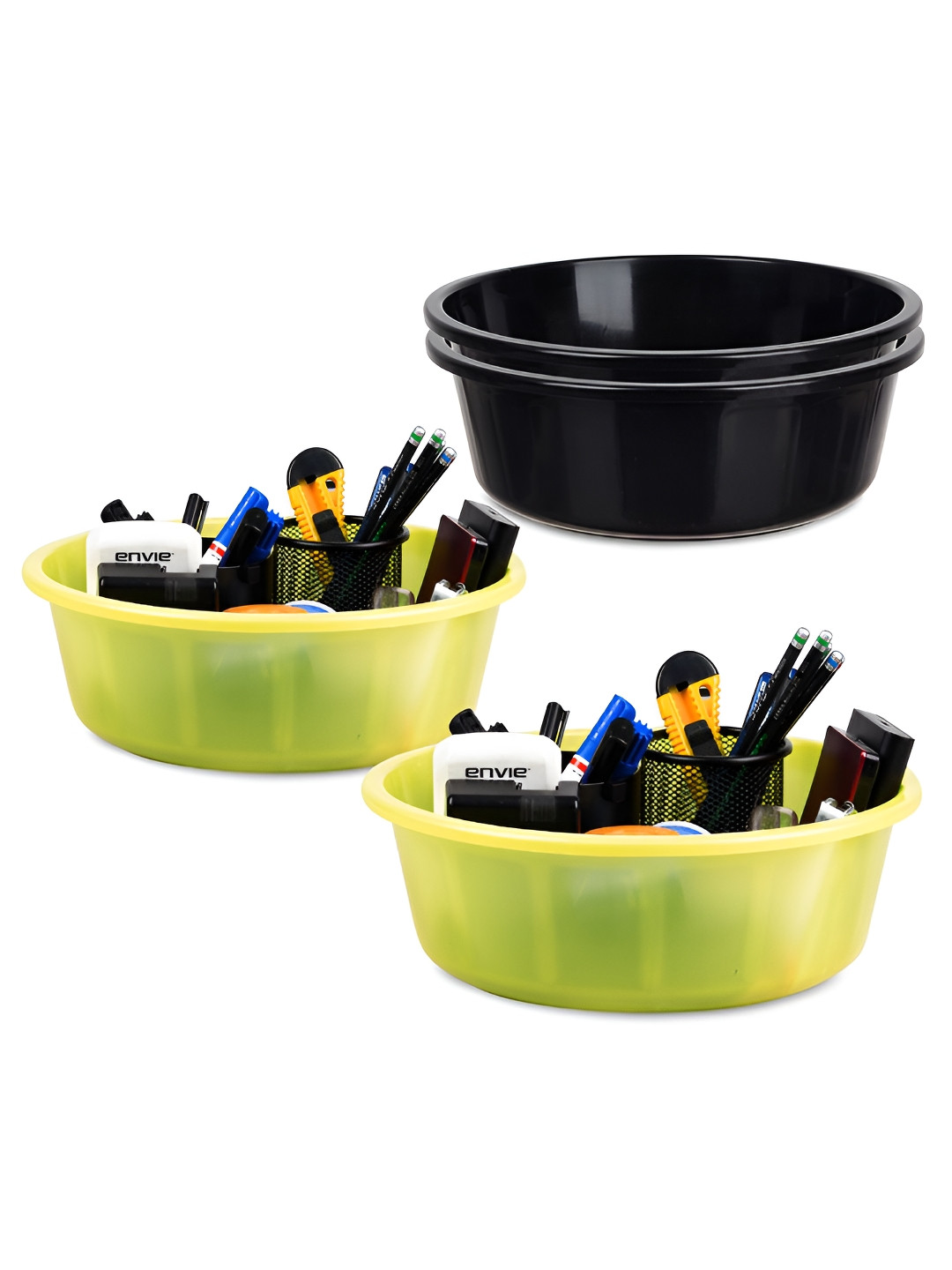 

Kuber Industries Black Set of 4 Regular Desk Organiser Organisers