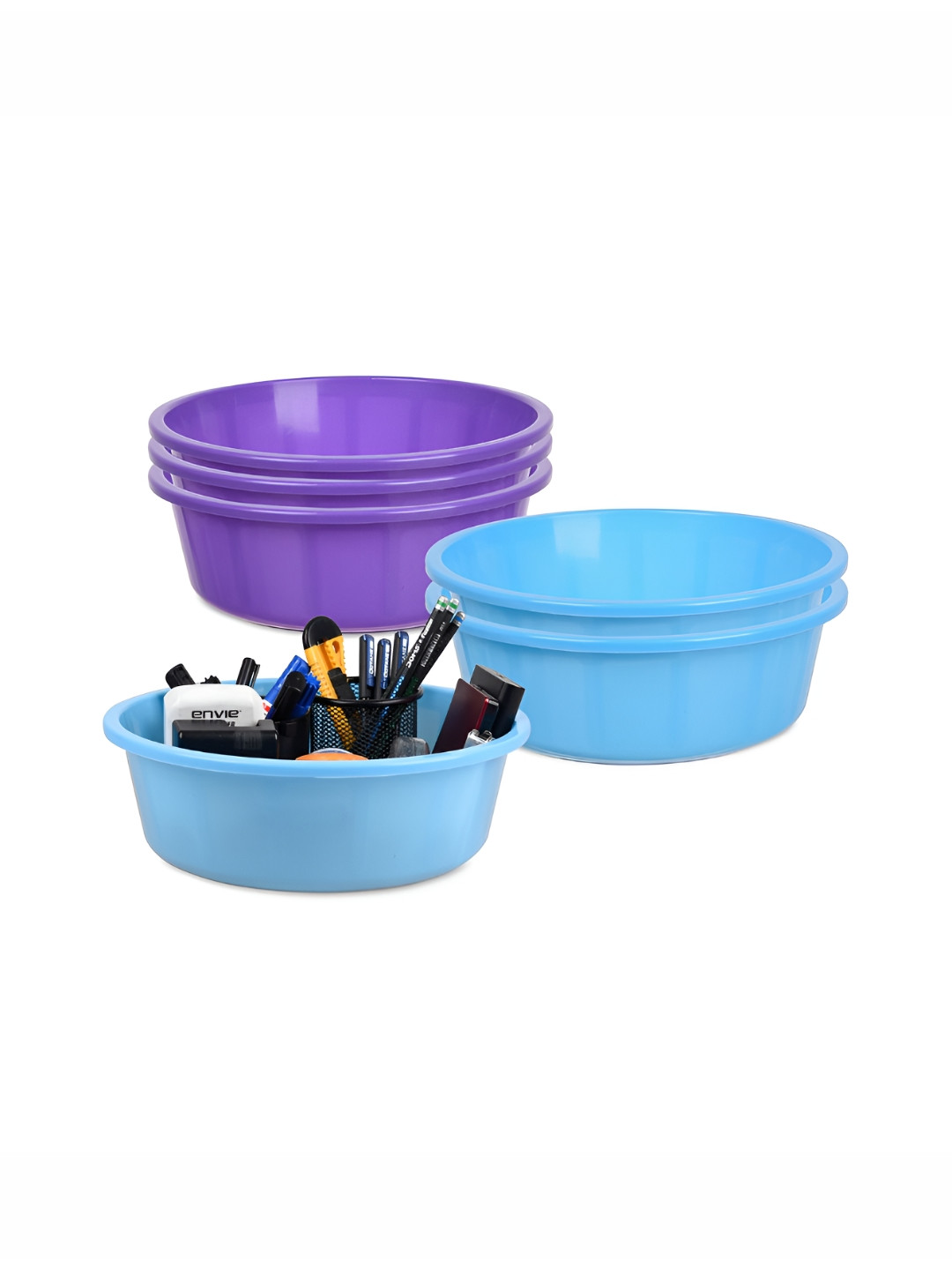 

Kuber Industries Set of 6 Regular Desk Organisers, Purple