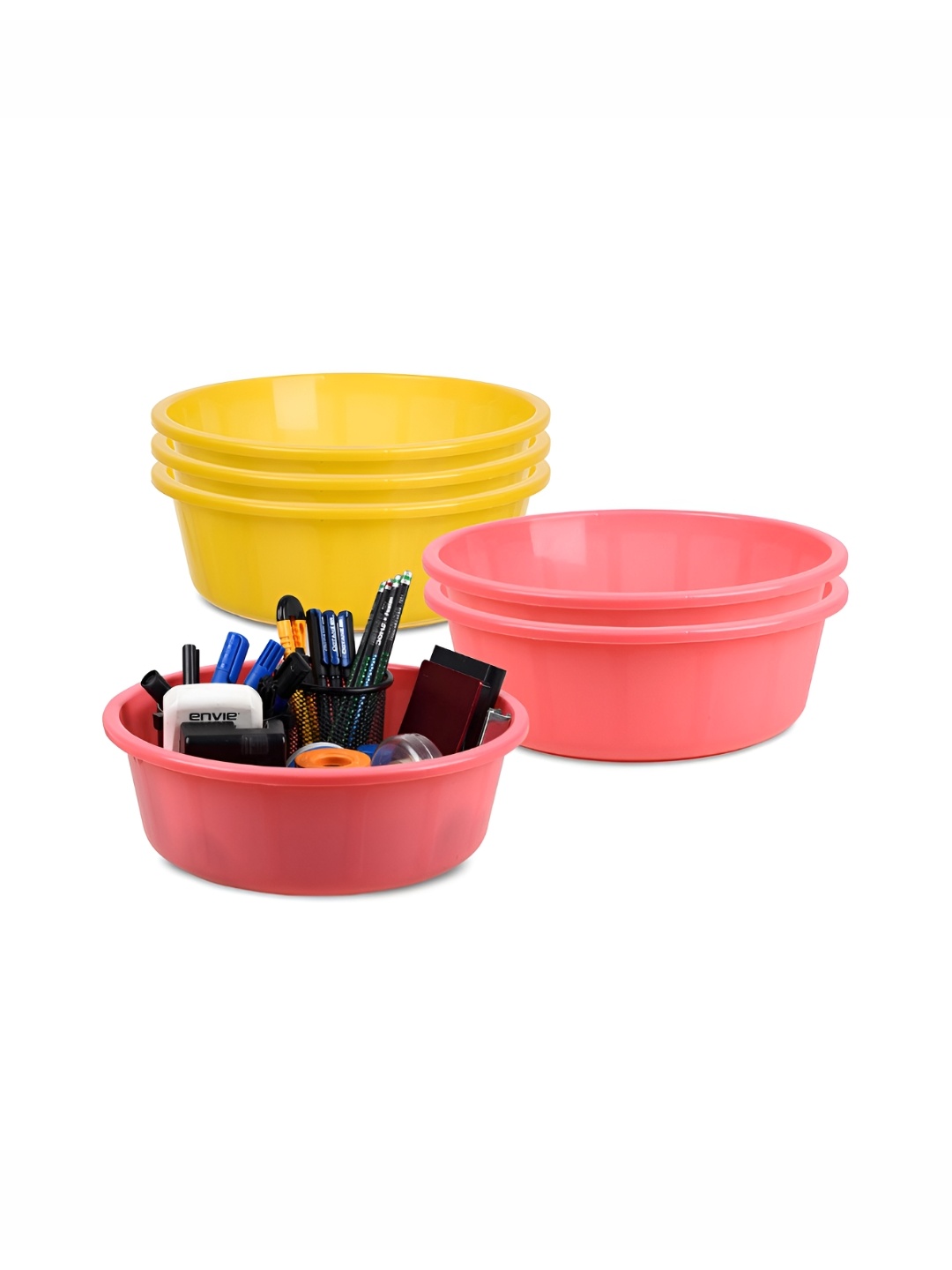 

Kuber Industries Yellow Set of 6 Regular Desk Organiser