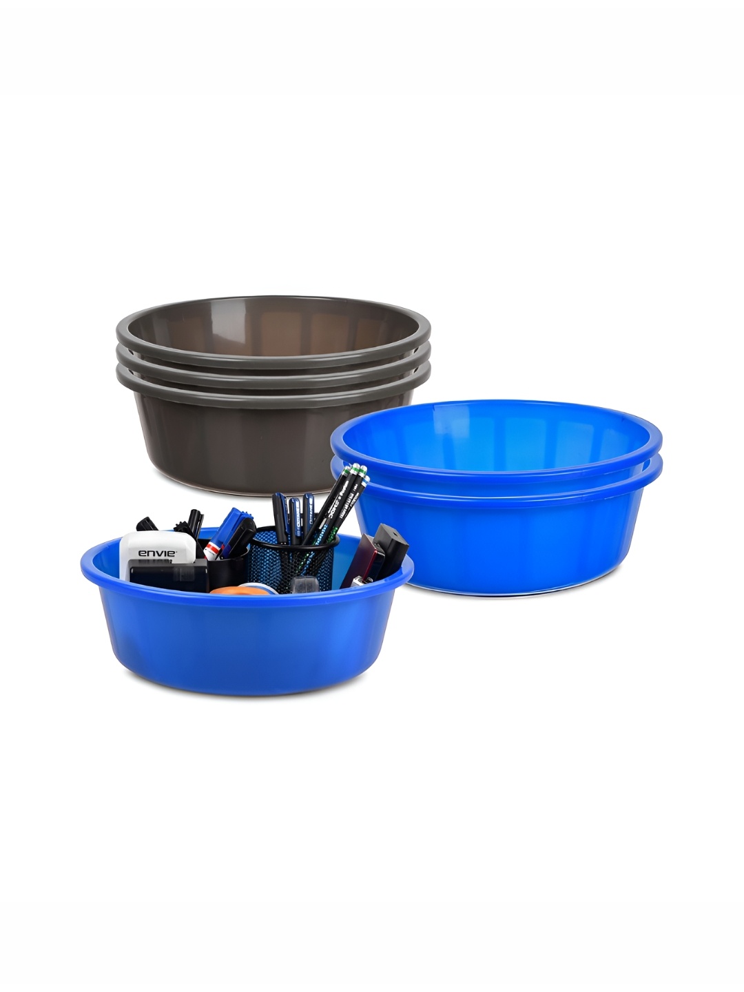 

Kuber Industries Grey Set of 6 Regular Desk Organiser