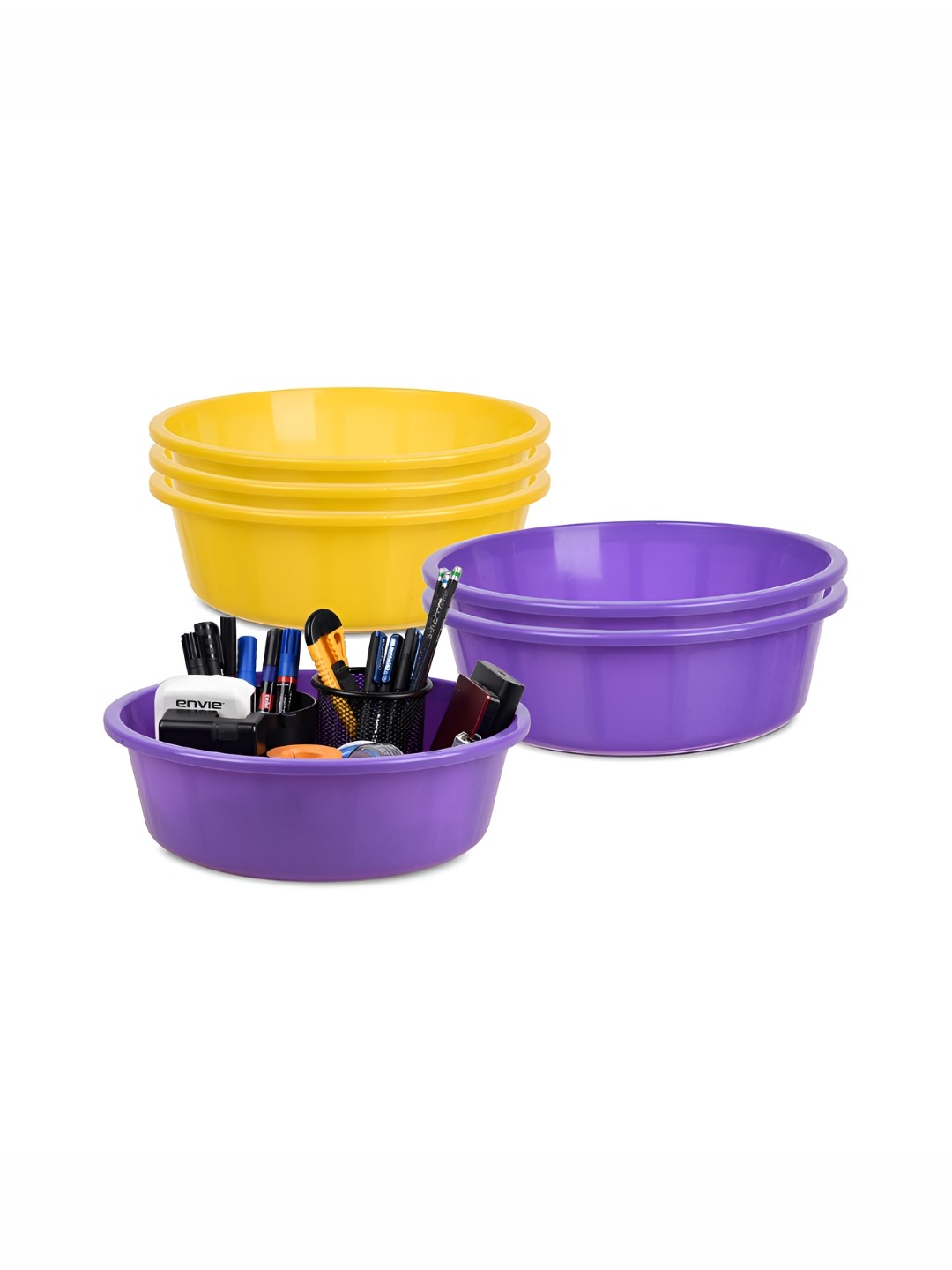 

Kuber Industries Yellow Set of 6 Regular Desk Organiser Organisers