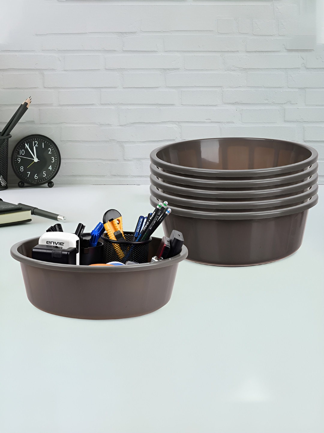 

Kuber Industries Set of 6 Regular Desk Organiser, Grey