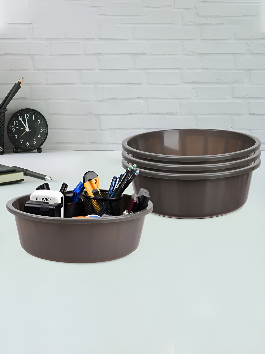 

Kuber Industries Grey Set of 4 Regular Desk Organiser