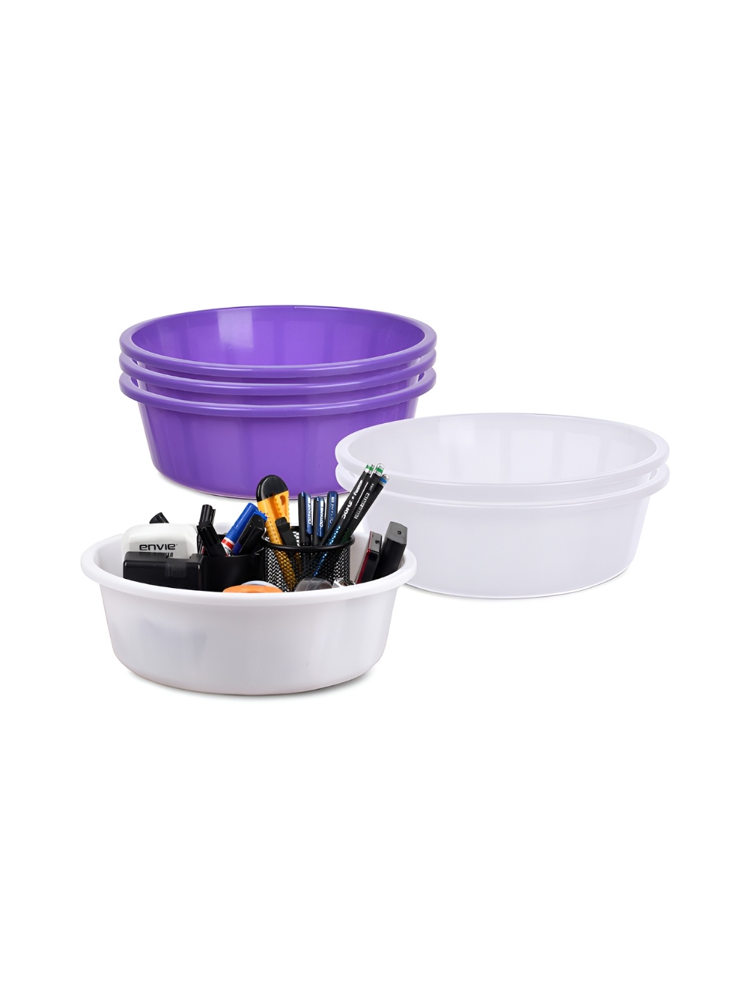 

Kuber Industries Set of 6 Regular Desk Organiser, Purple