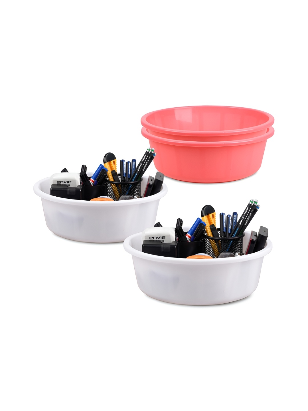 

Kuber Industries Pink Set of 4 Regular Desk Organiser Organisers