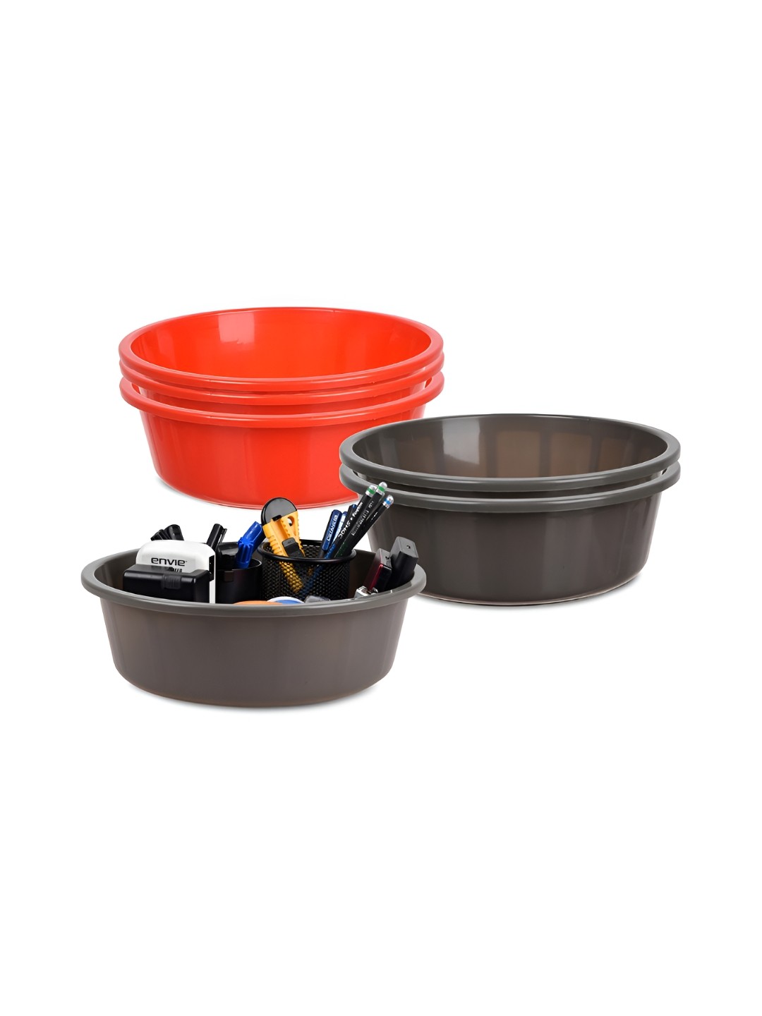 

Kuber Industries Red Set of 6 Regular Desk Organiser