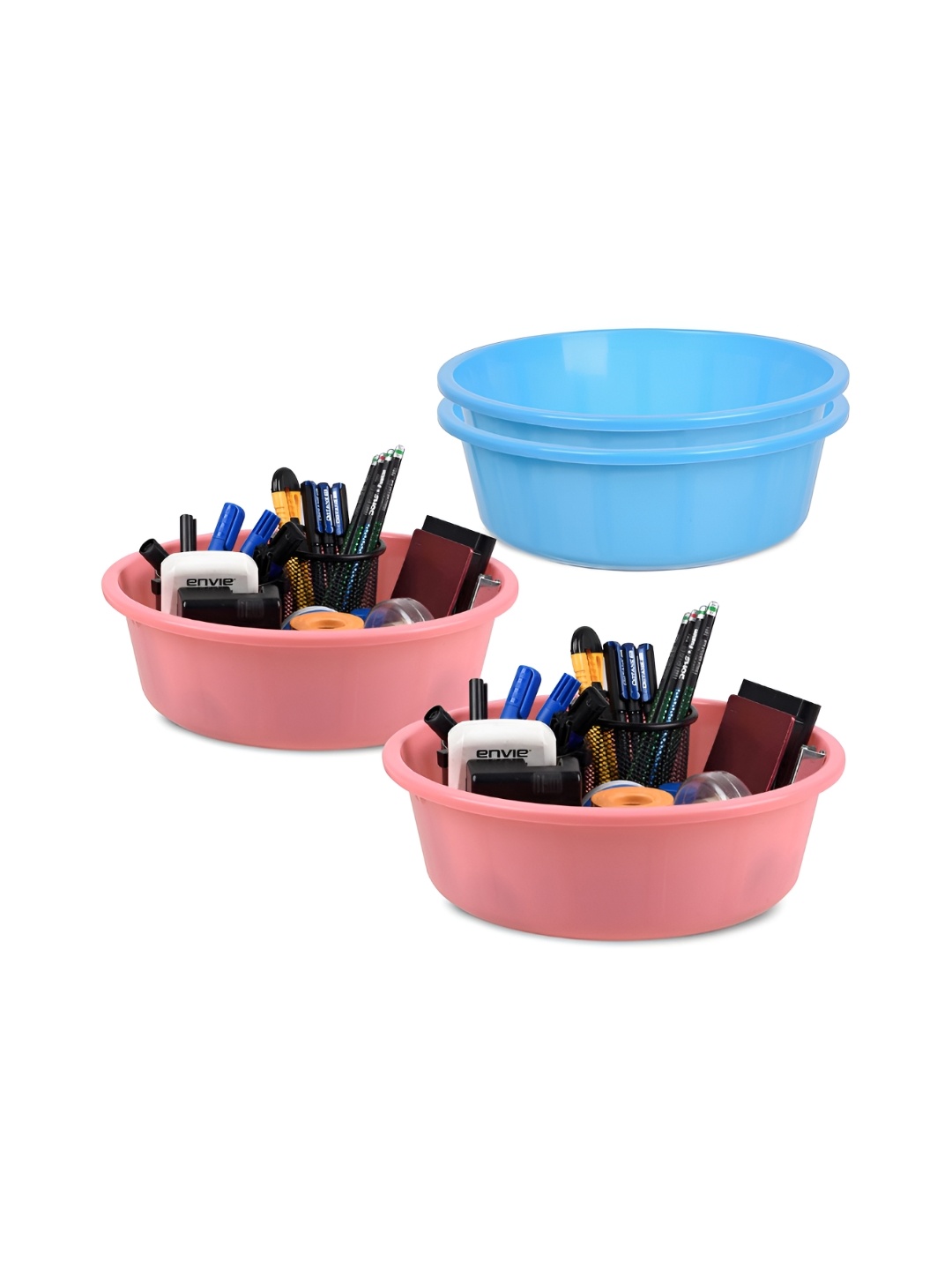 

Kuber Industries Blue Set of 4 Regular Desk Organiser
