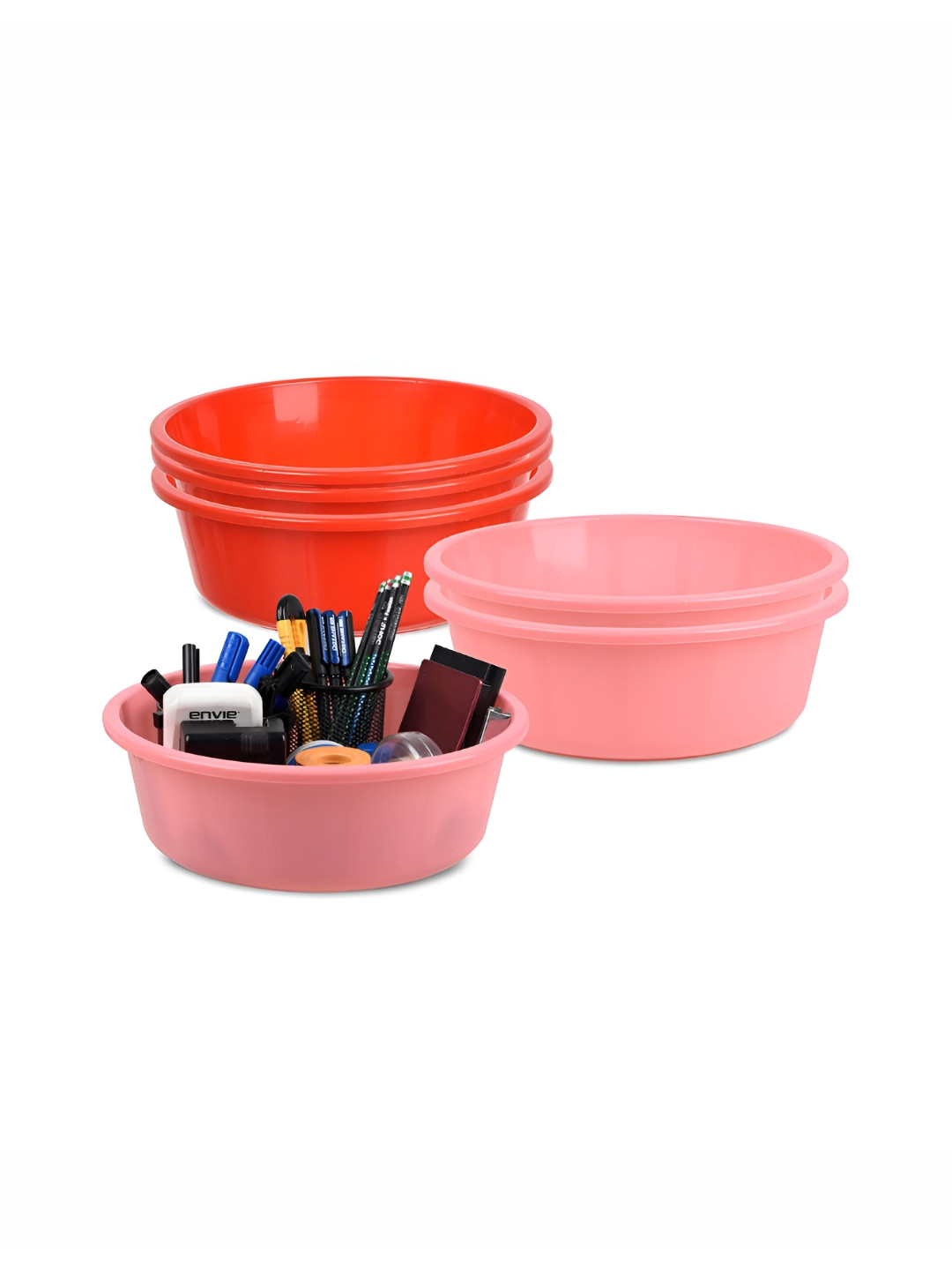 

Kuber Industries Red Set of 6 Regular Desk Organiser