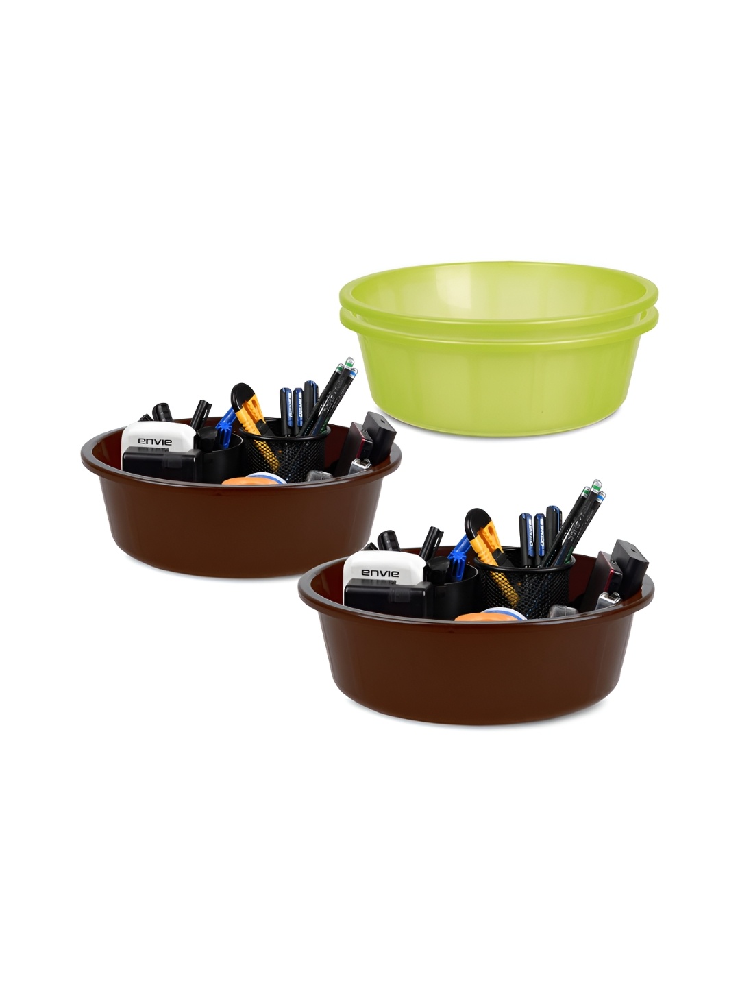 

Kuber Industries Green Set of 4 Regular Desk Organiser