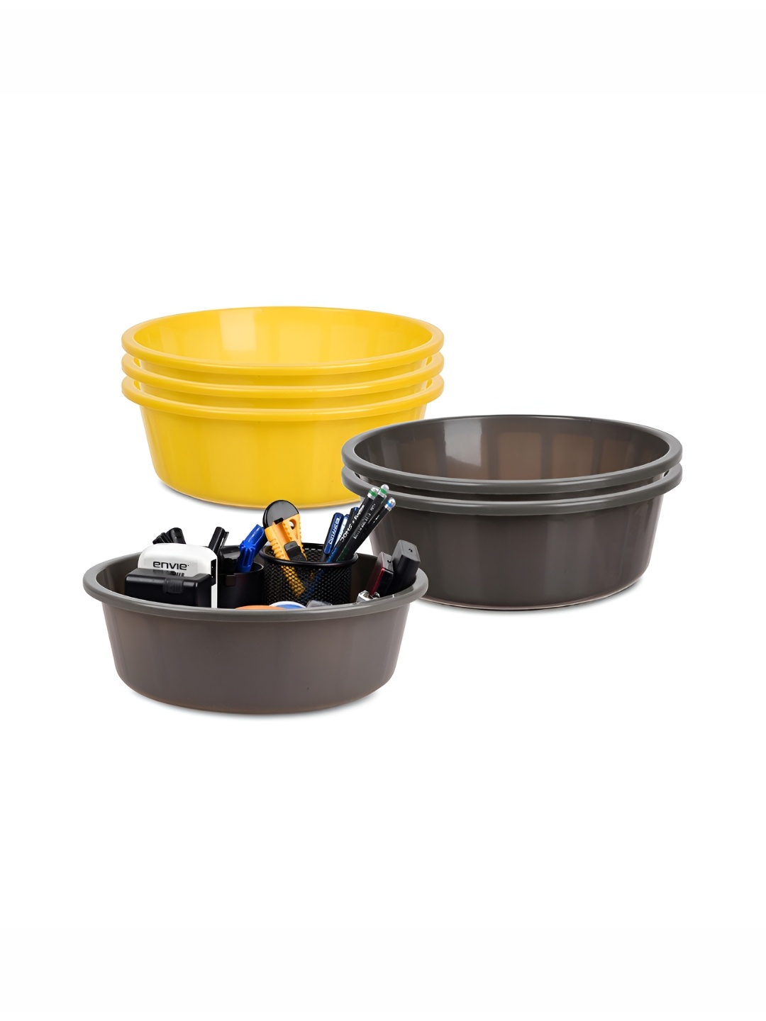 

Kuber Industries Yellow Set of 6 Regular Desk Organiser Organisers