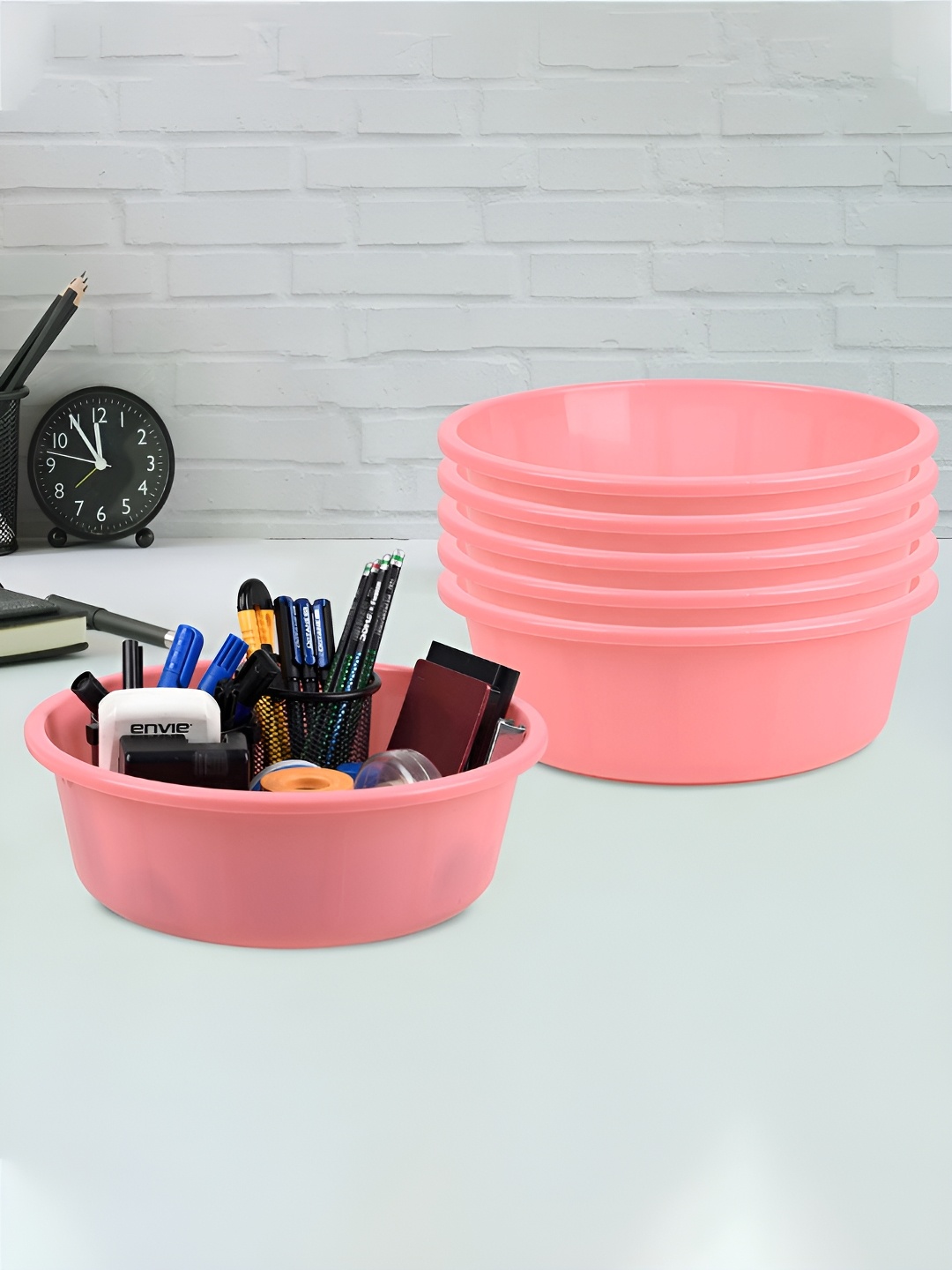 

Kuber Industries Pink Set of 6 Regular Desk Organiser