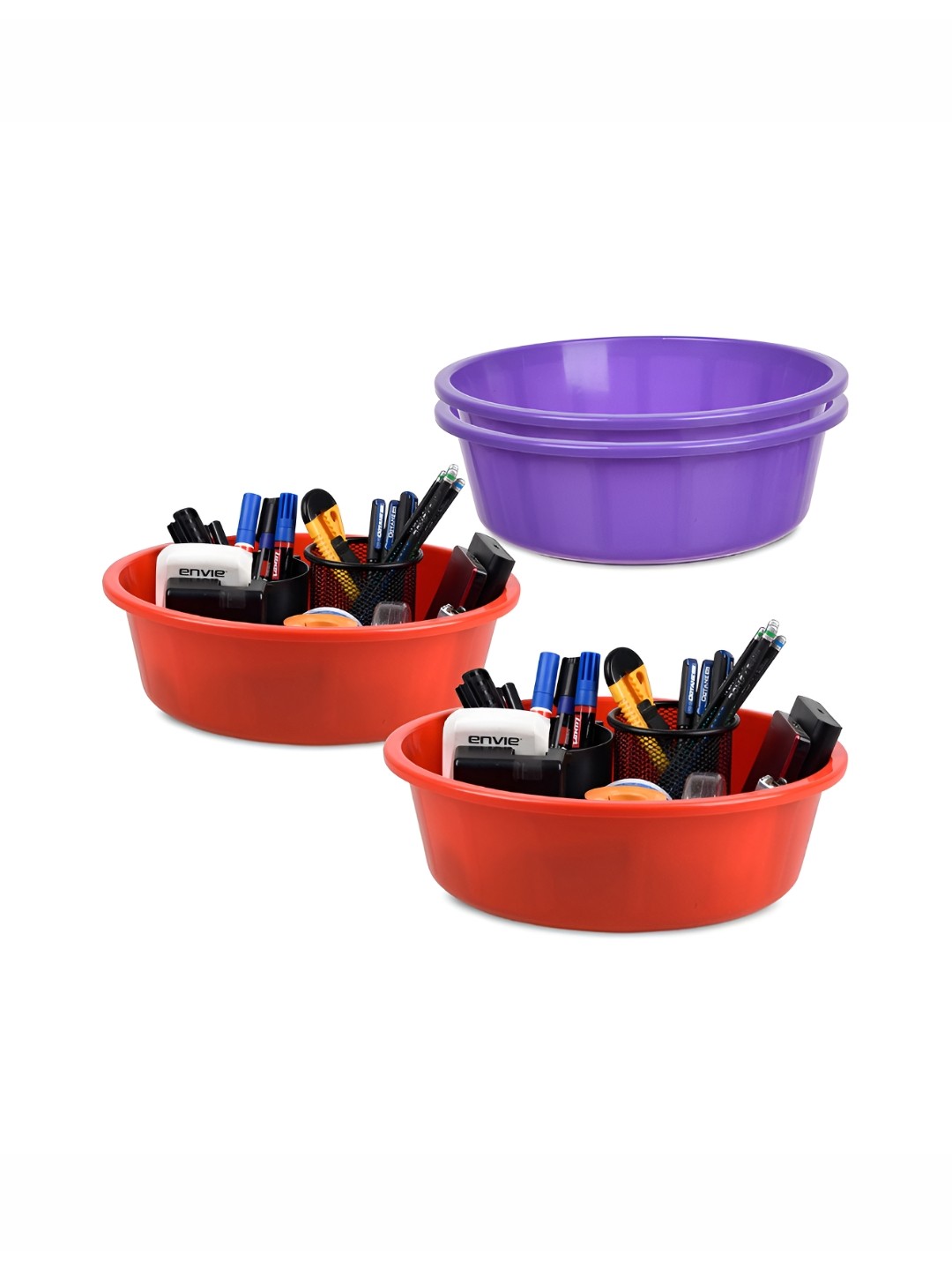 

Kuber Industries Purple Set of 4 Regular Desk Organiser Organisers