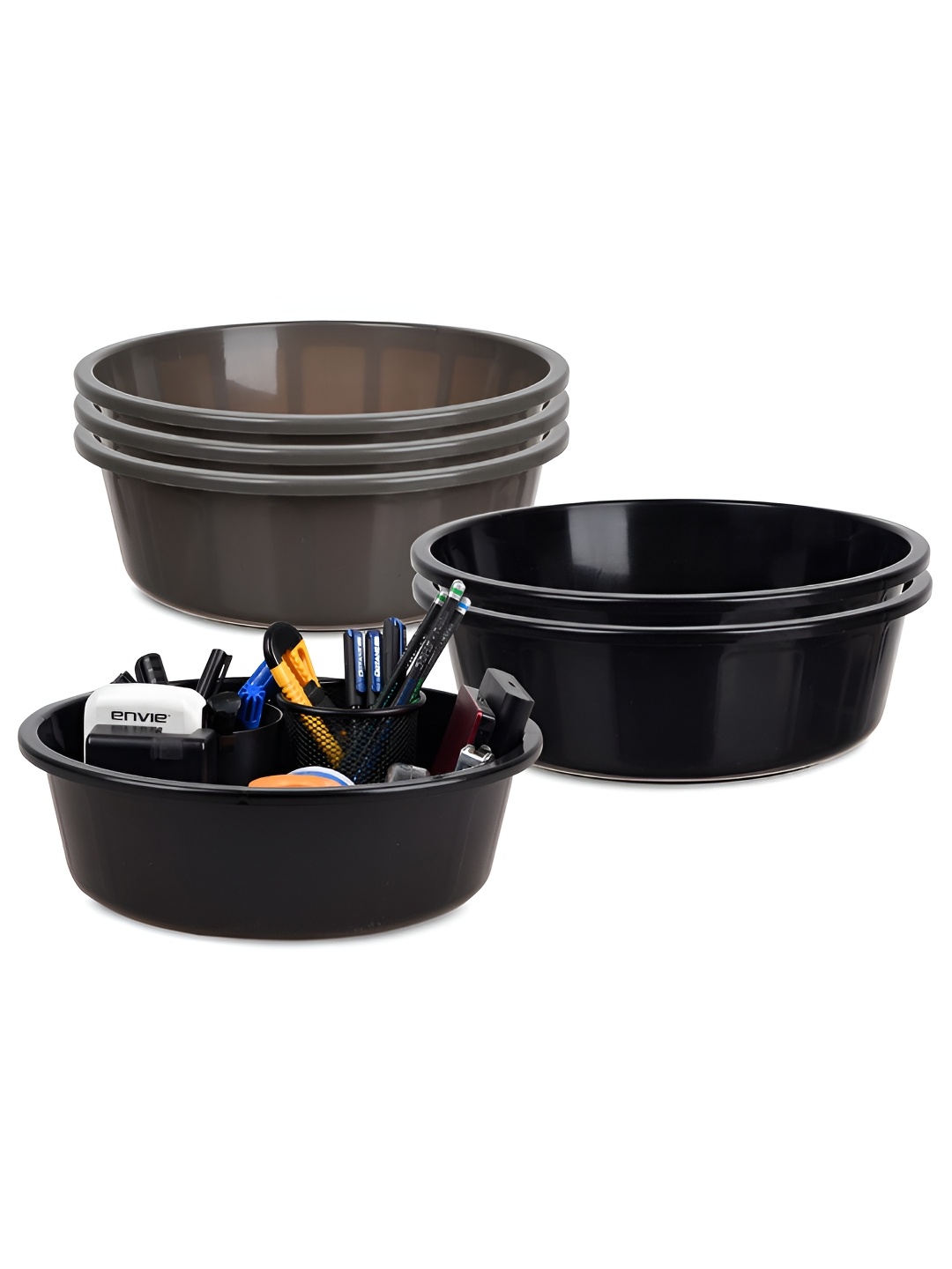 

Kuber Industries Set of 6 Regular Desk Organiser, Grey