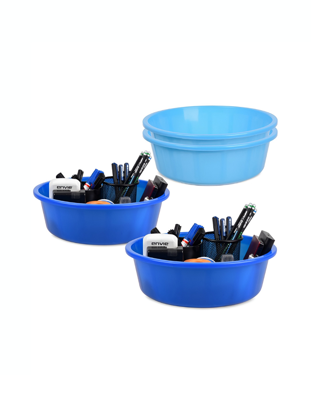

Kuber Industries Blue Set of 4 Regular Desk Organiser Organisers