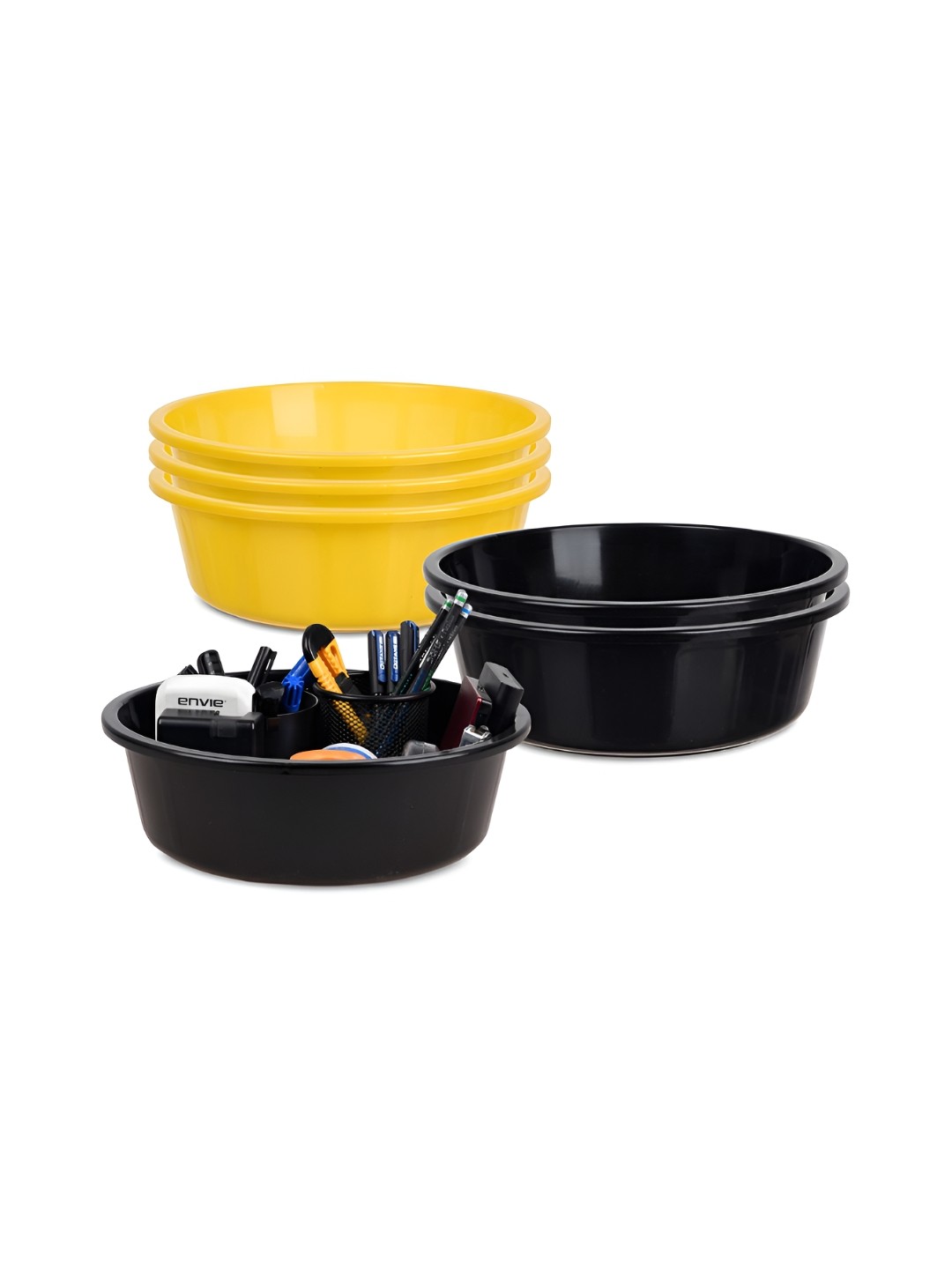 

Kuber Industries Yellow Set of 6 Regular Desk Organiser