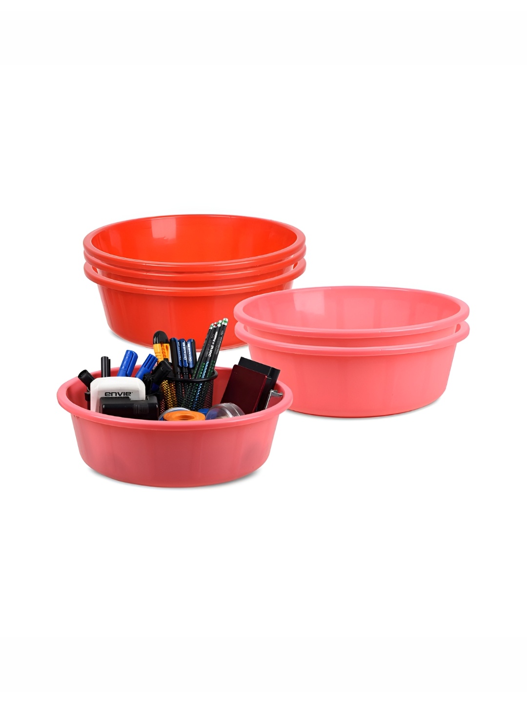 

Kuber Industries Set of 6 Regular Desk Organiser, Red