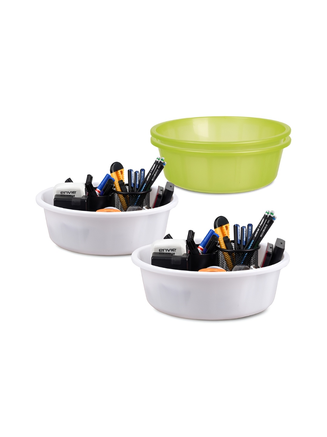 

Kuber Industries Green Set of 4 Regular Desk Organiser