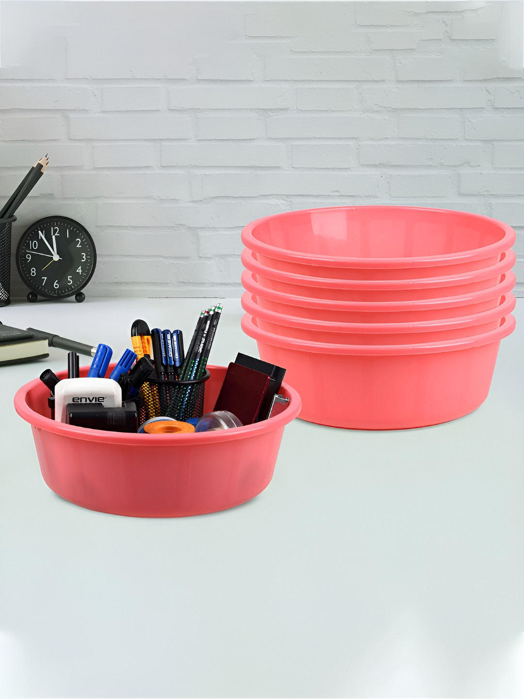 

Kuber Industries Pink Set of 6 Regular Desk Organiser Organisers