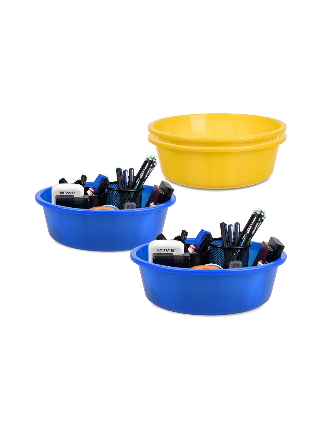 

Kuber Industries Yellow Set of 4 Regular Desk Organiser