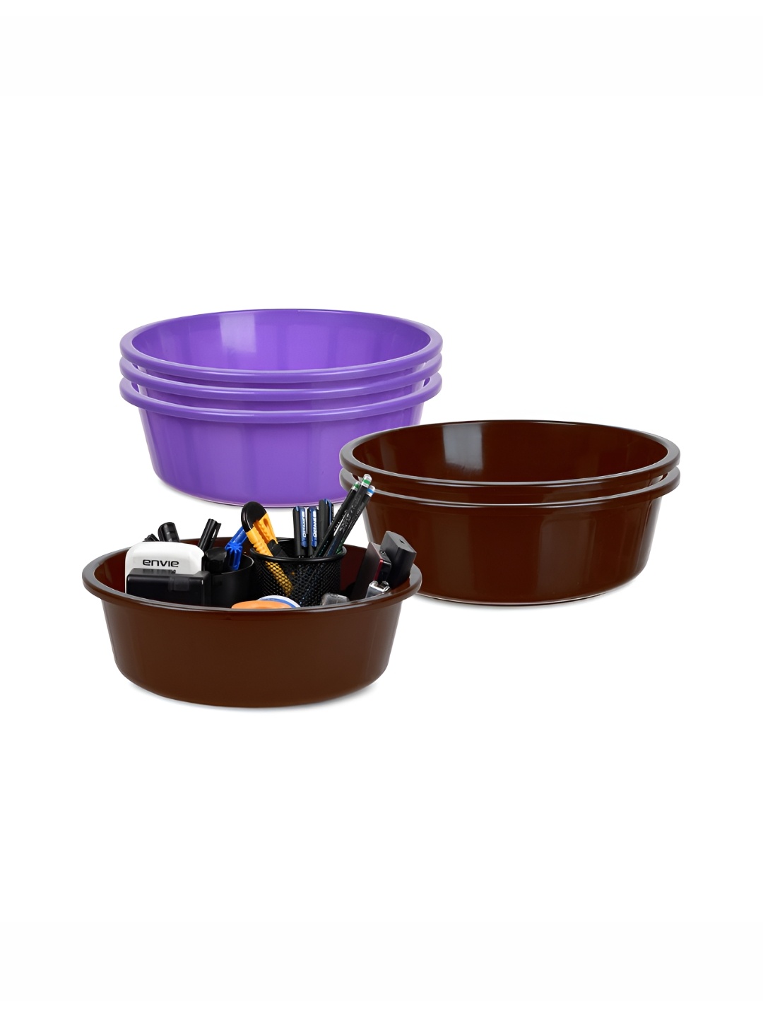 

Kuber Industries Purple Set of 6 Regular Desk Organiser