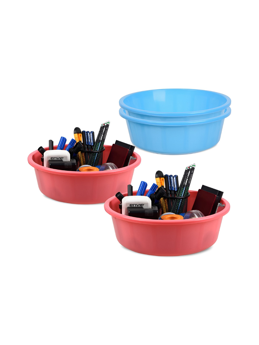 

Kuber Industries Blue Set of 4 Regular Desk Organiser